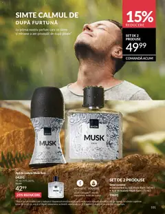 Ofertele Avon valabile de la 01.04.2026 | Pagină: 103 | Produse: Toaletă, Apă de toaletă, Deodorant, Antiperspirant