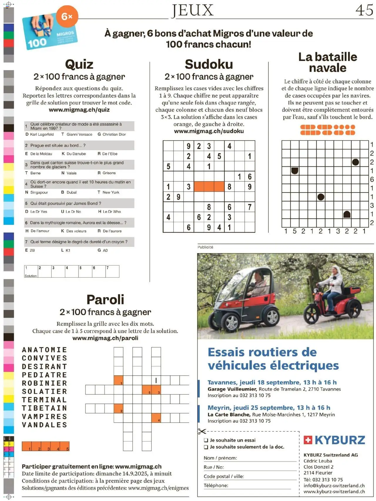 Migros Magazin FR – gültig ab 08.09.2025 | Seite: 45