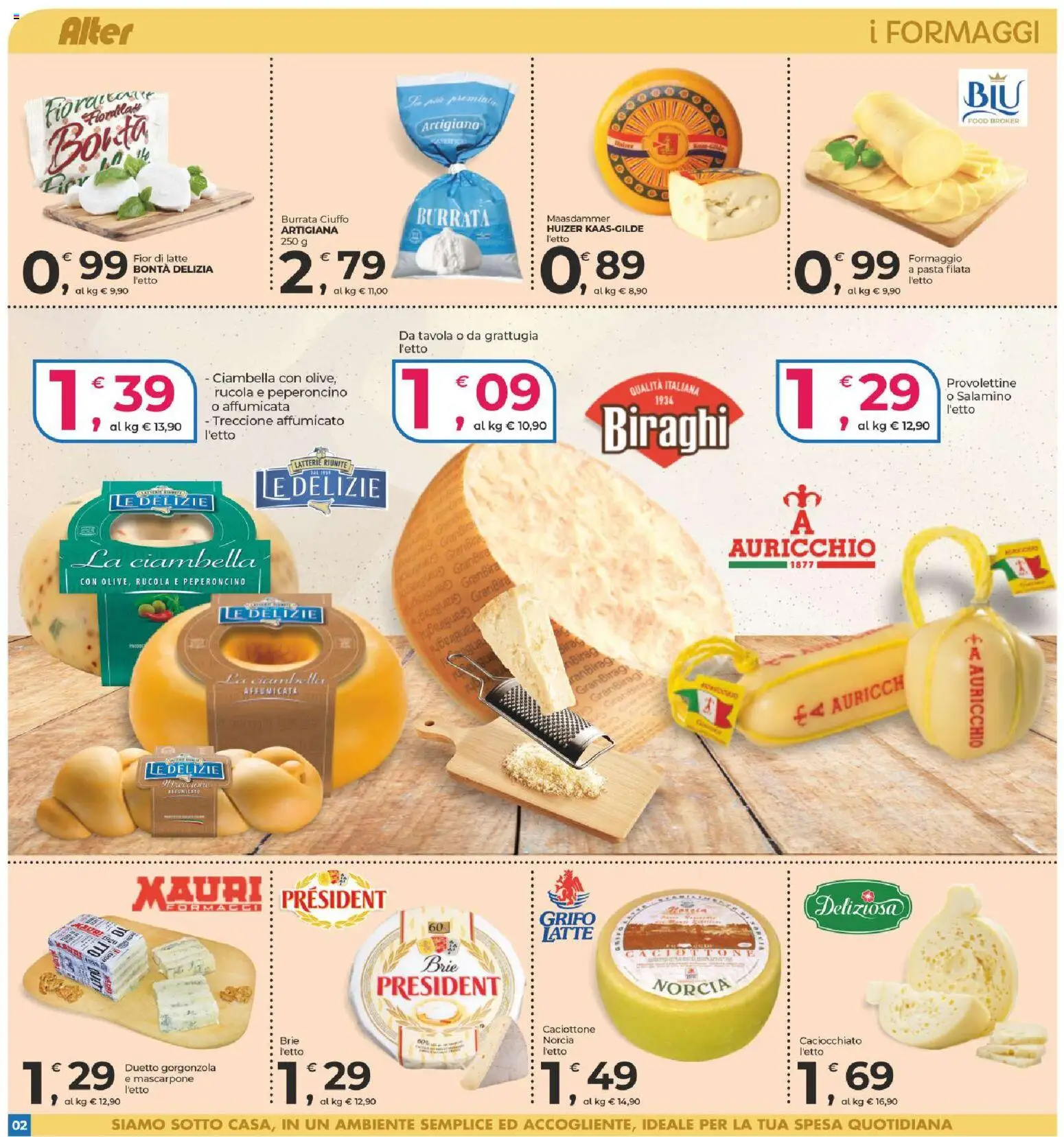Volantino Alter Discount del 13.03.2026 | Pagina: 2 | Prodotti: Rucola, Formaggio, Peperoncino, Mascarpone