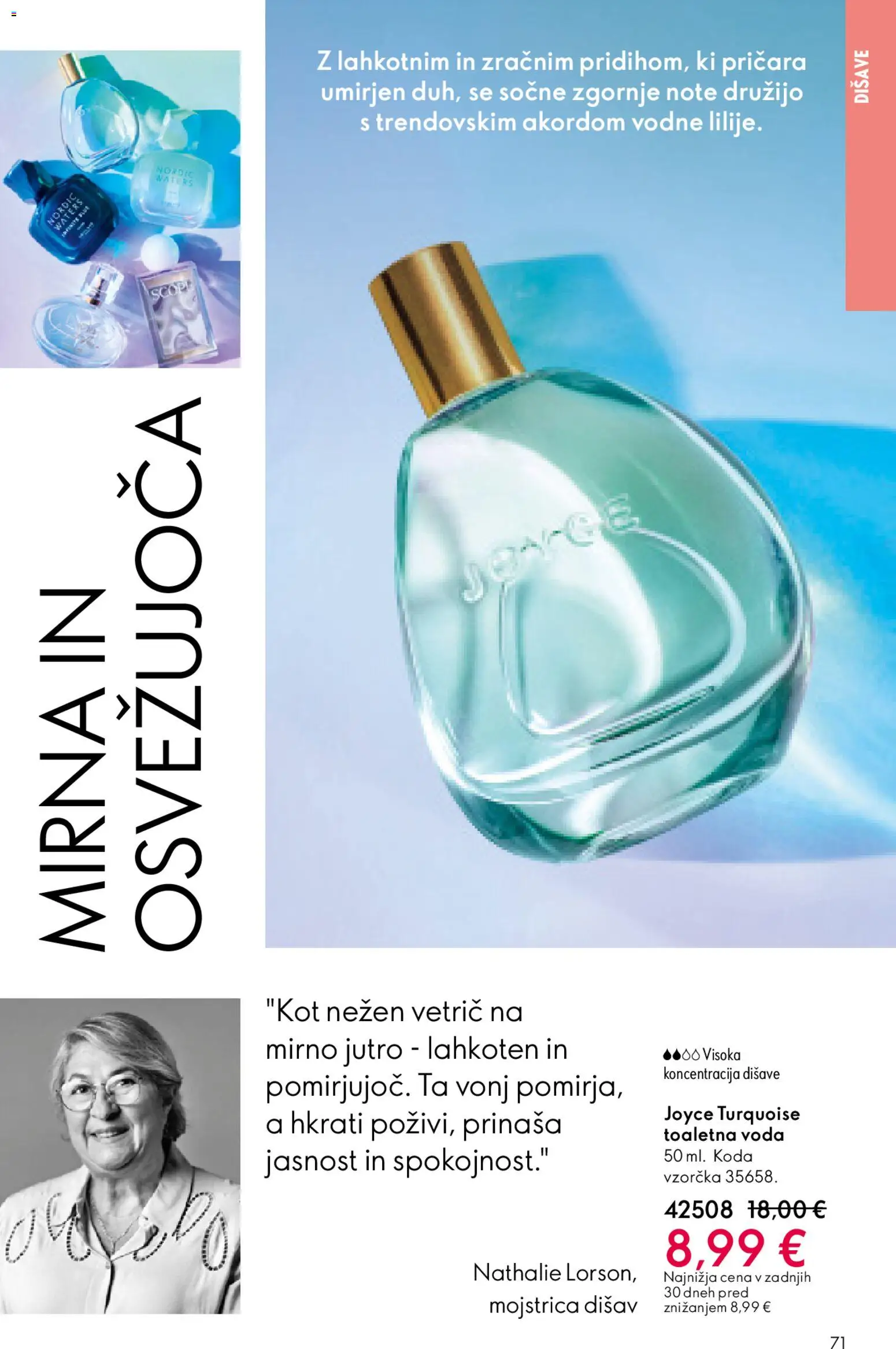 Novi Oriflame katalog ponudbe – veljaven od 22.04.2026 | Stran: 71 | Izdelki: Voda, Toaletna voda