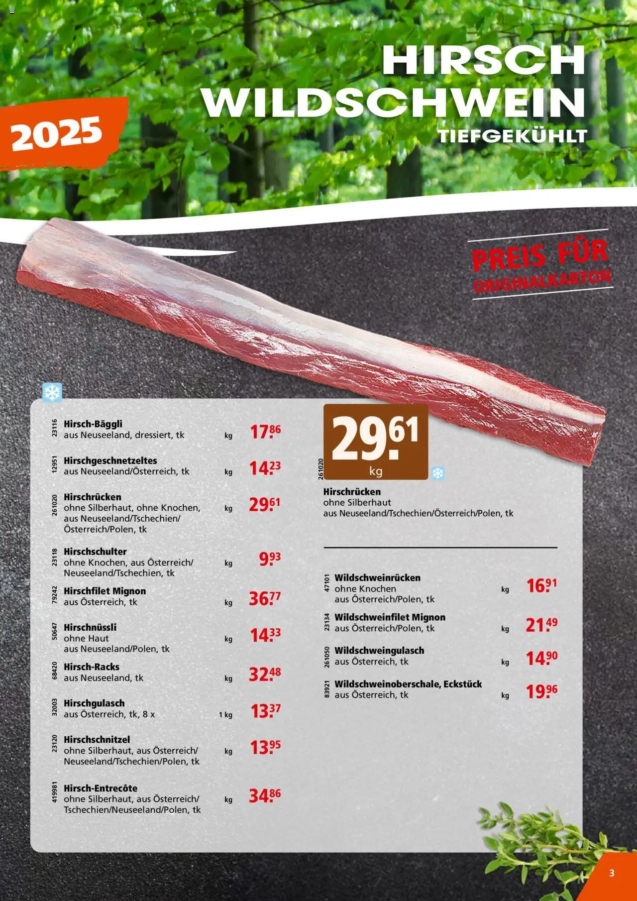 Aligro Aktionen Wildsaison Schlieren, Gossau SG, Frauenfeld, Rapperswil-Jona, Sargans, Bern, Brüttisellen, Pratteln, Emmen, Spreitenbach ab 13.08.2025 | Seite: 3