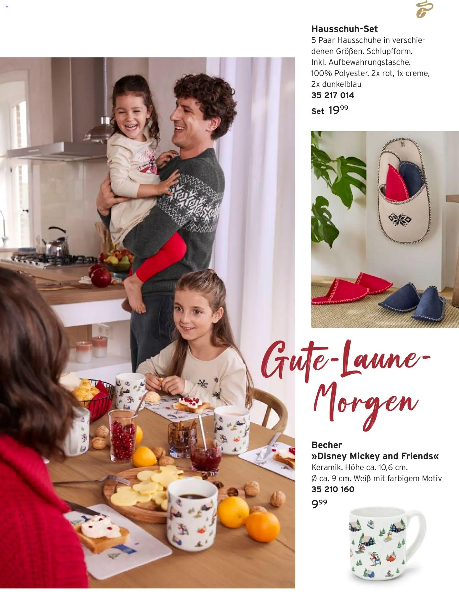 Tchibo Weihnachtsfreude mit Disney – gültig ab 17.12.2025 | Seite: 13 | Produkte: Hausschuhe