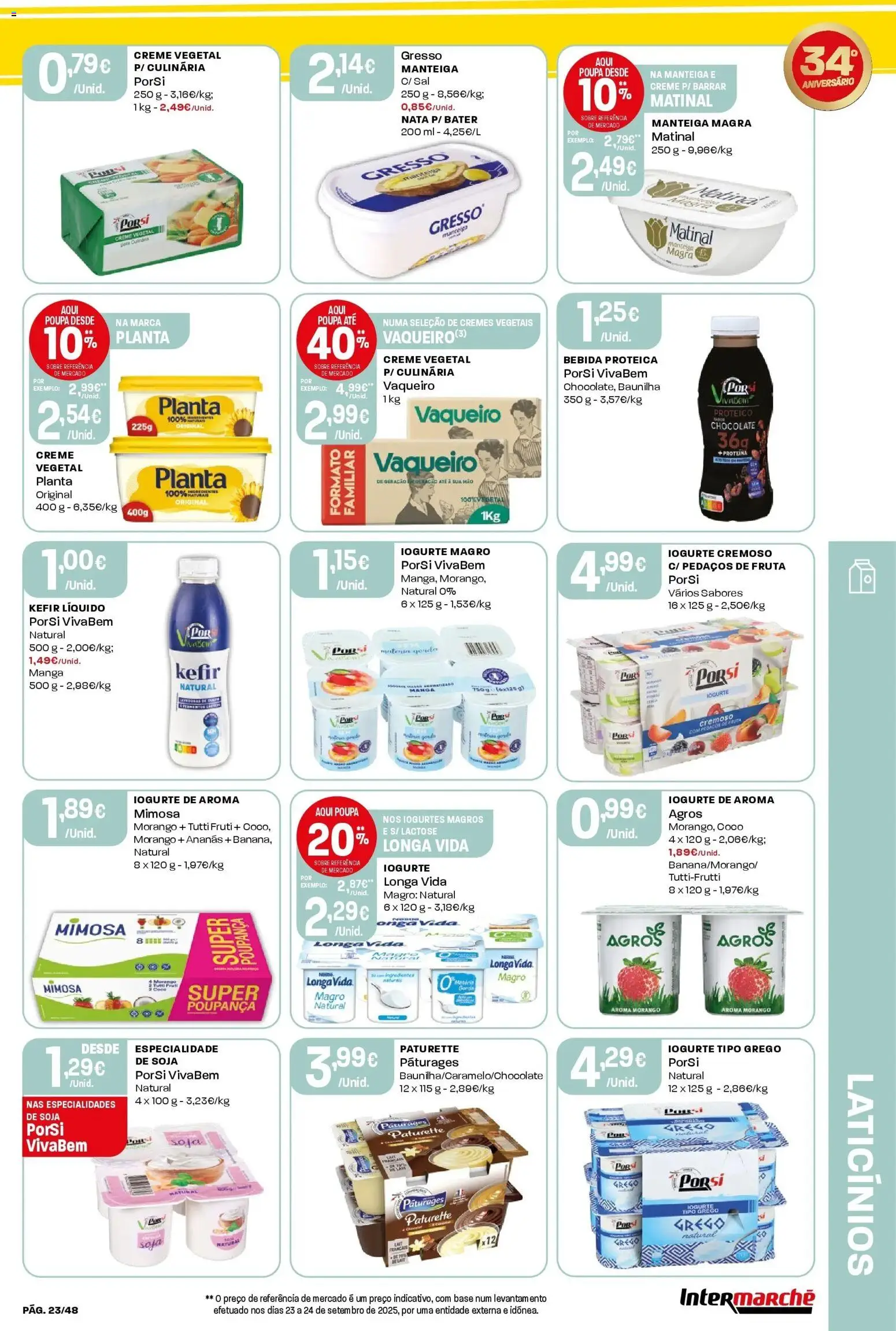 Intermarché - Aniversário à la poupança! │ válido de 30.10.2025 | Página: 23 | Produtos: Sal, Manteiga, Chocolate, Creme