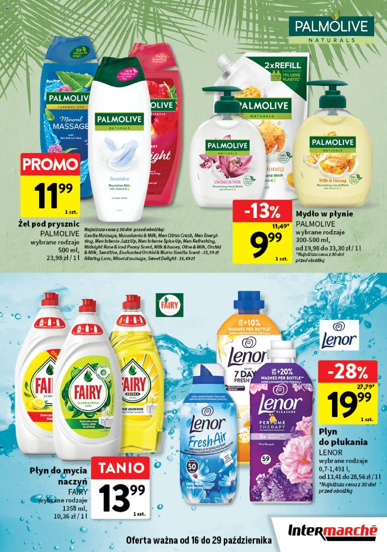 Intermarche Gazetka - Supermarki w supercenach od 16.10.2025 | Strona: 5 | Produkty: Mydło w płynie, Fairy, Mydło, Żel pod prysznic