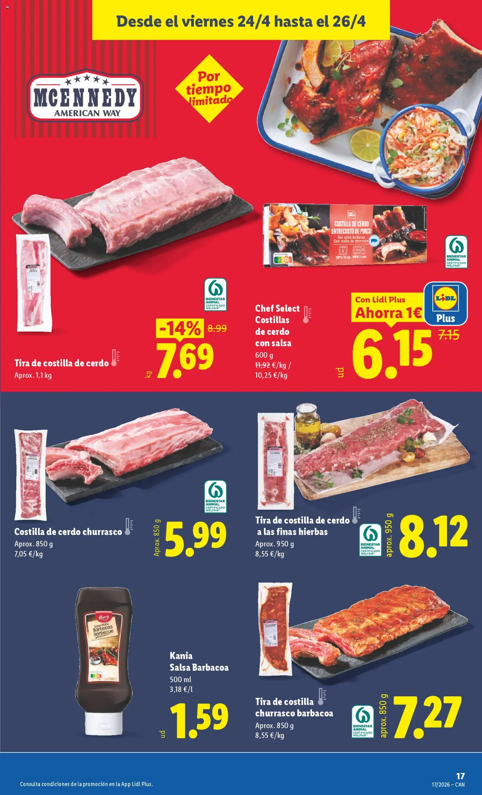 Lidl Canarias │ válido desde el 20.04.2026 | Página: 27 | Productos: Cerdo, Costilla de cerdo, Barbacoa