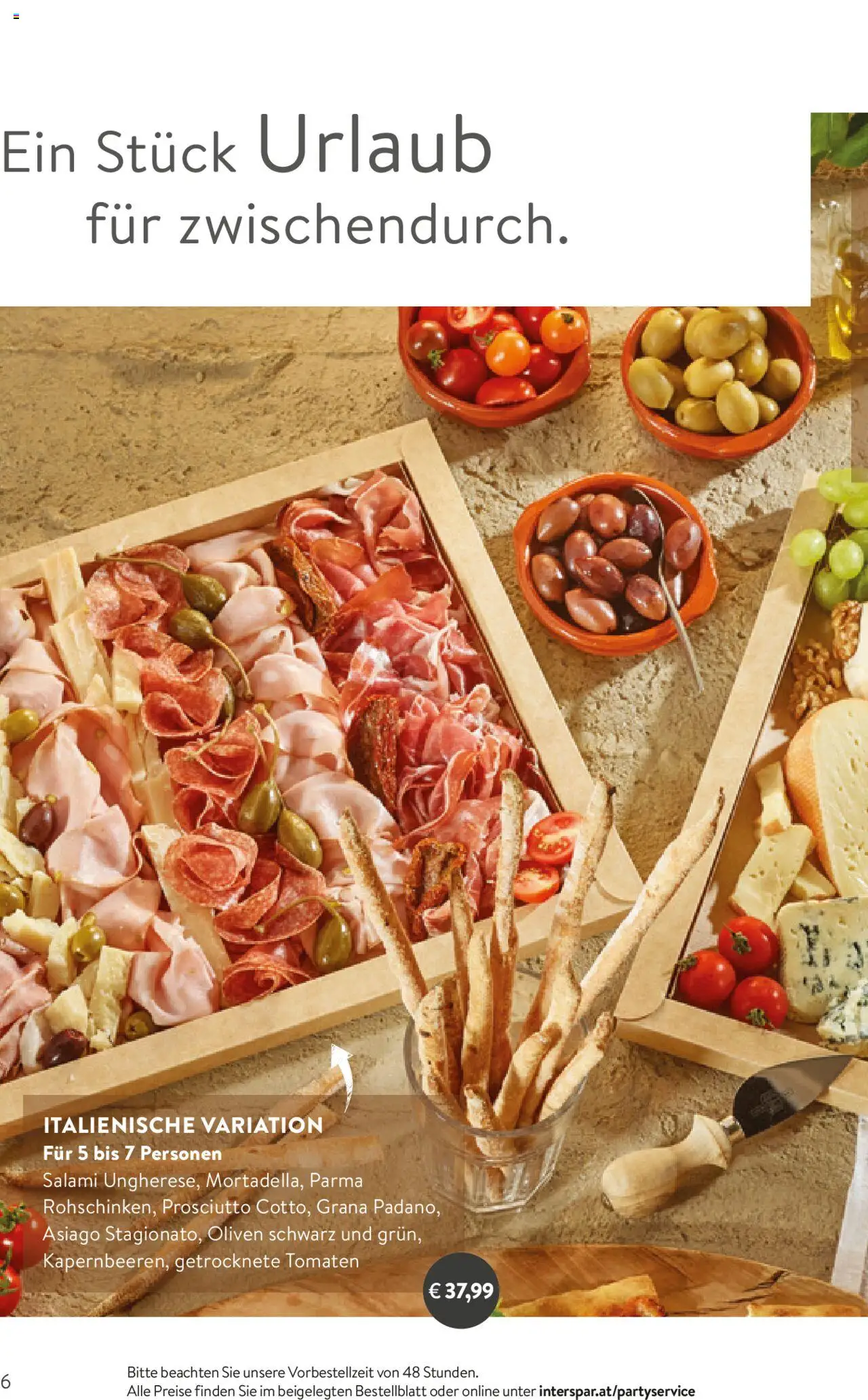 Interspar Ihre Party Unser Service gültig ab 14.10.2024 | Seite: 6 | Produkte: Salami, Tomaten