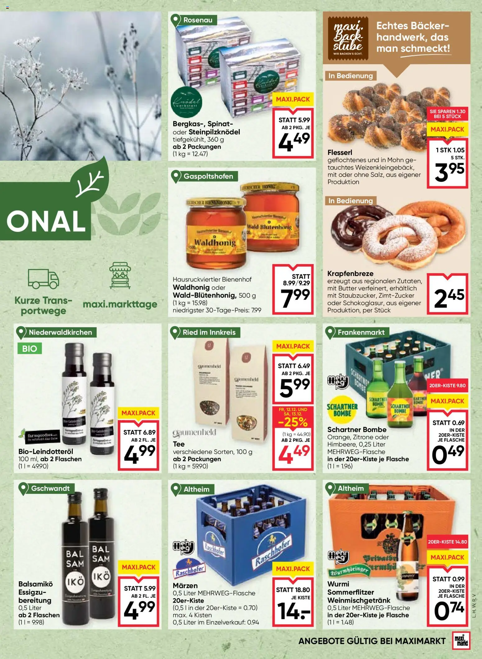 Maximarkt Flugblatt gültig ab 11.12.2025 | Seite: 5 | Produkte: Zitrone, Butter