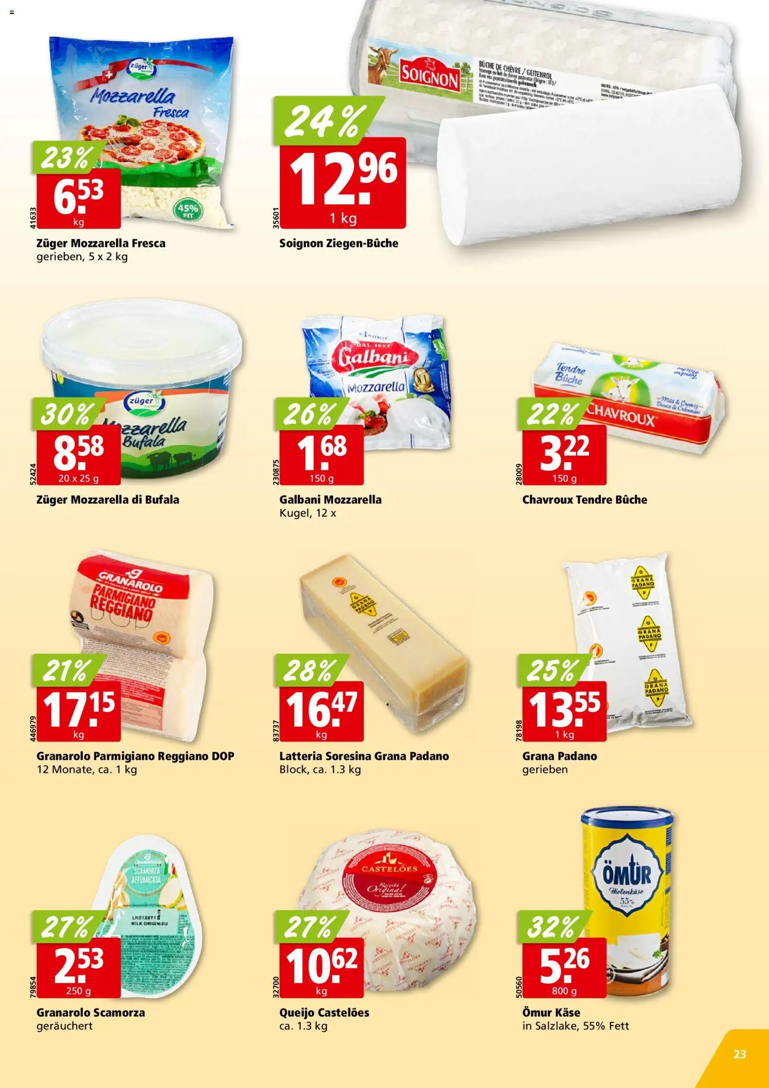 Aligro Aktionen Chavannes, Matran, Genf, Sitten – gültig ab 23.02.2026 | Seite: 23 | Produkte: Käse