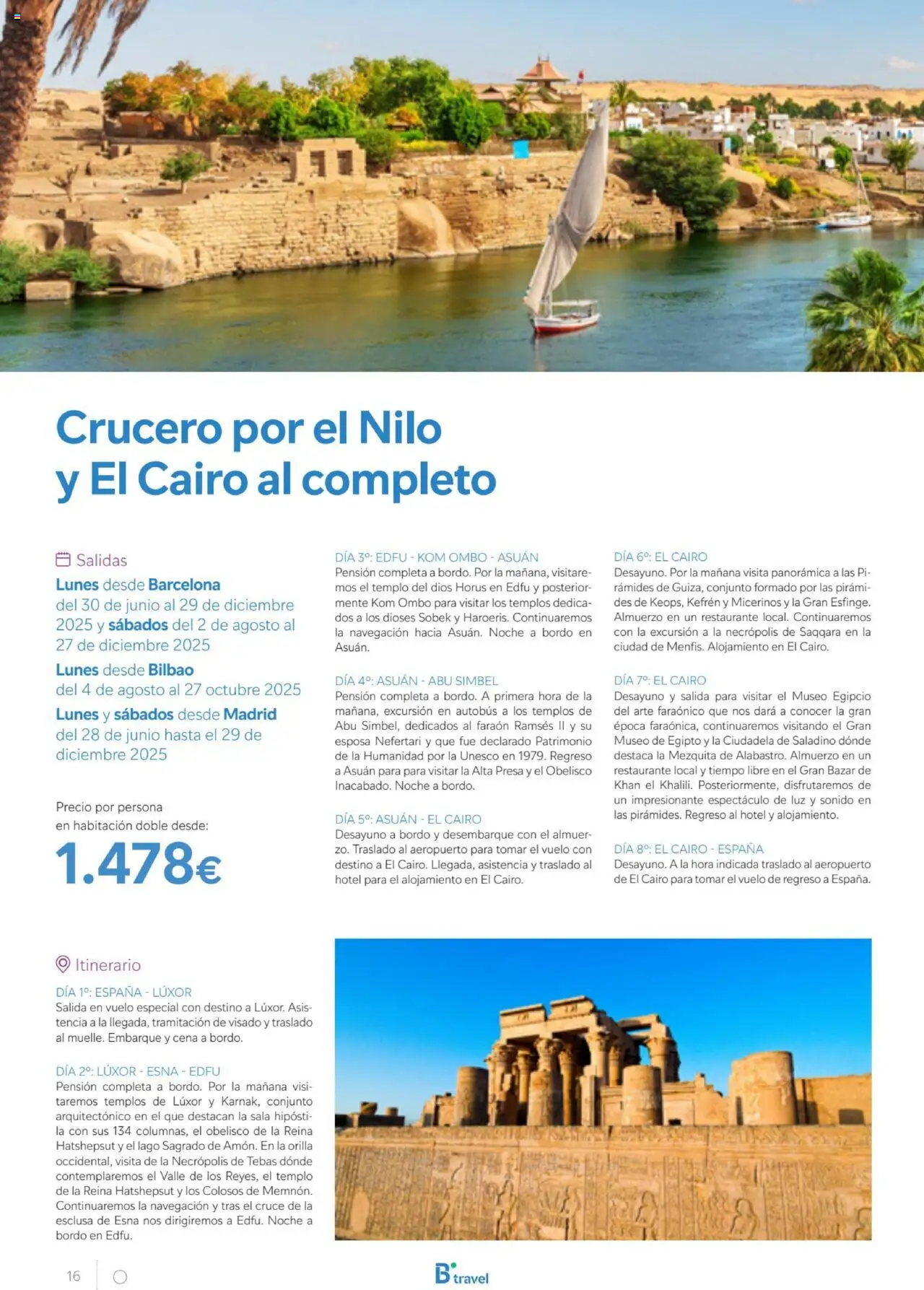 B the travel brand Egipto │ válido desde el 01.07.2025 | Página: 16
