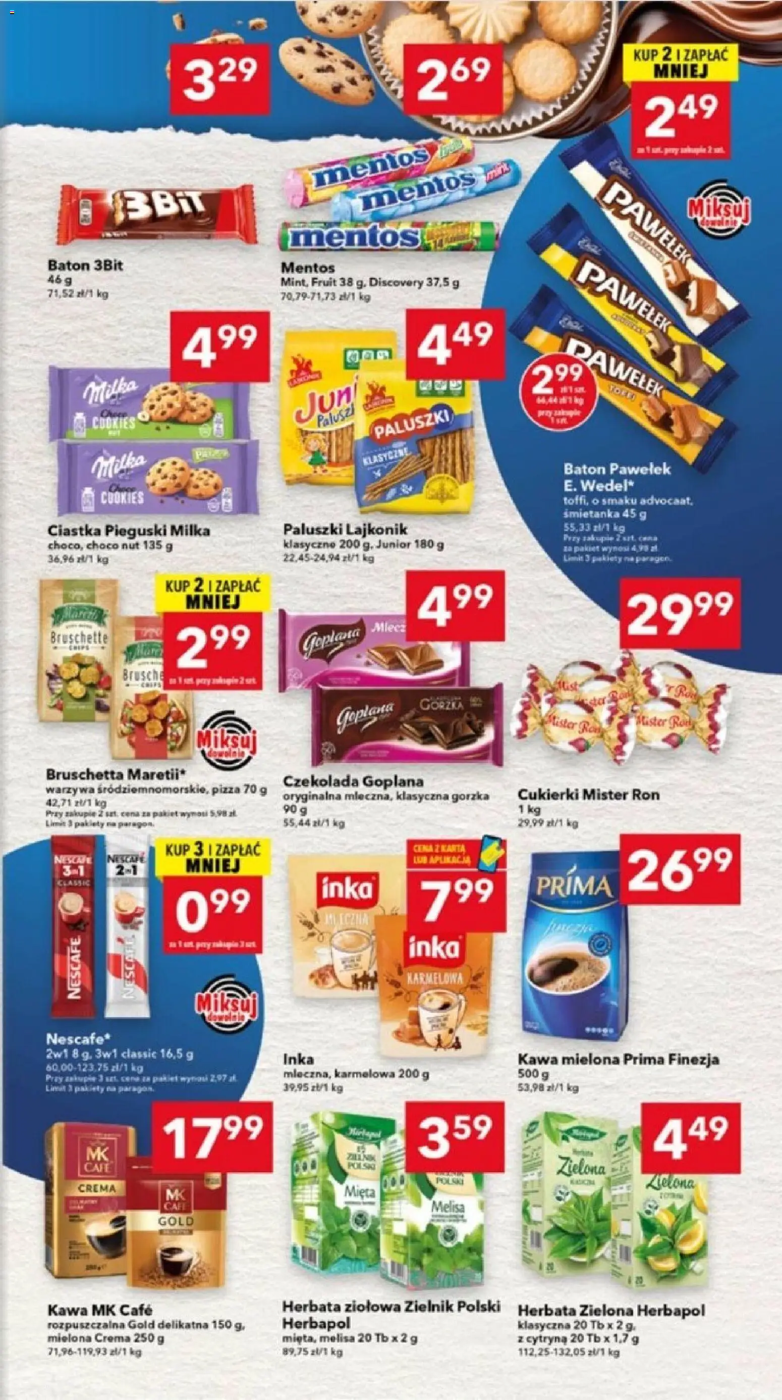 Lewiatan gazetka - Ostrów Wielkopolski od 09.04.2026 | Strona: 5 | Produkty: Cukierki mister ron, Baton, Kawa, Czekolada