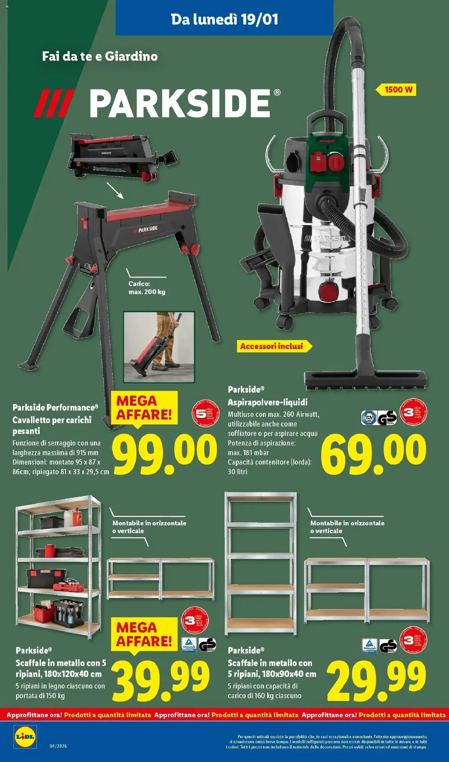 Volantino Lidl del 15.01.2026 | Pagina: 30 | Prodotti: Tè, Acqua, Scaffale, Contenitore