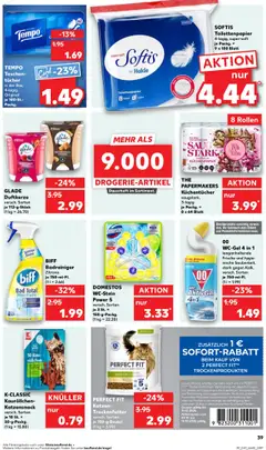 TEMPO Taschentücher, in der Box, 4-lagig, Original je 100-St.-Packg. ab 09.10.2025 gültig | Seite: 39