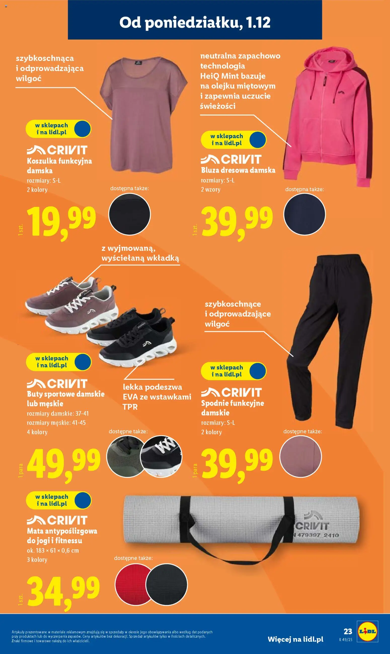 Lidl Gazetka - Cyber Monday od 01.12.2025 | Strona: 29 | Produkty: Buty sportowe, Spodnie, Buty
