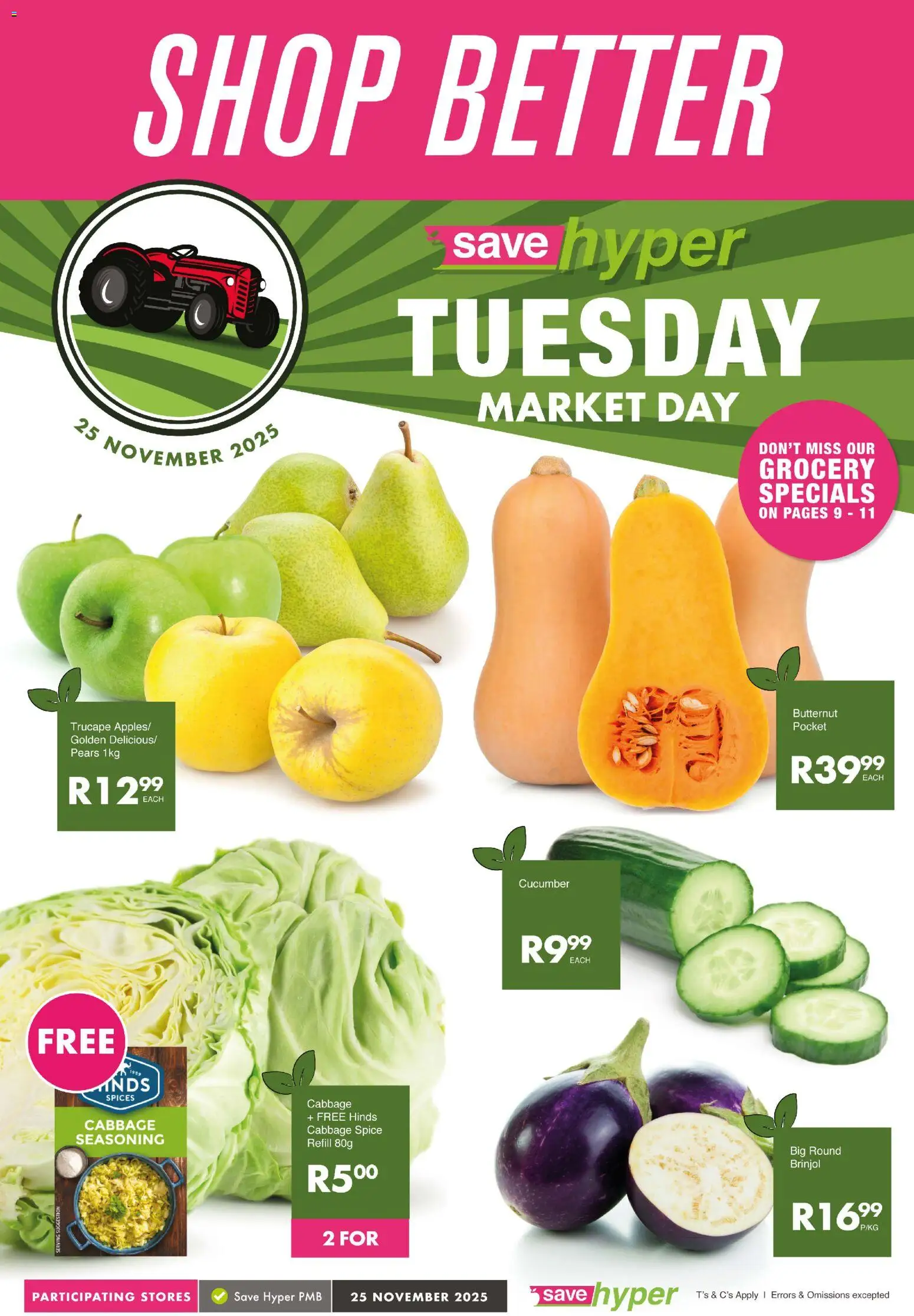 New Save catalogue – valid from 25.11.2025 | Page: 1 | Products: Pears, Seasoning, Spices