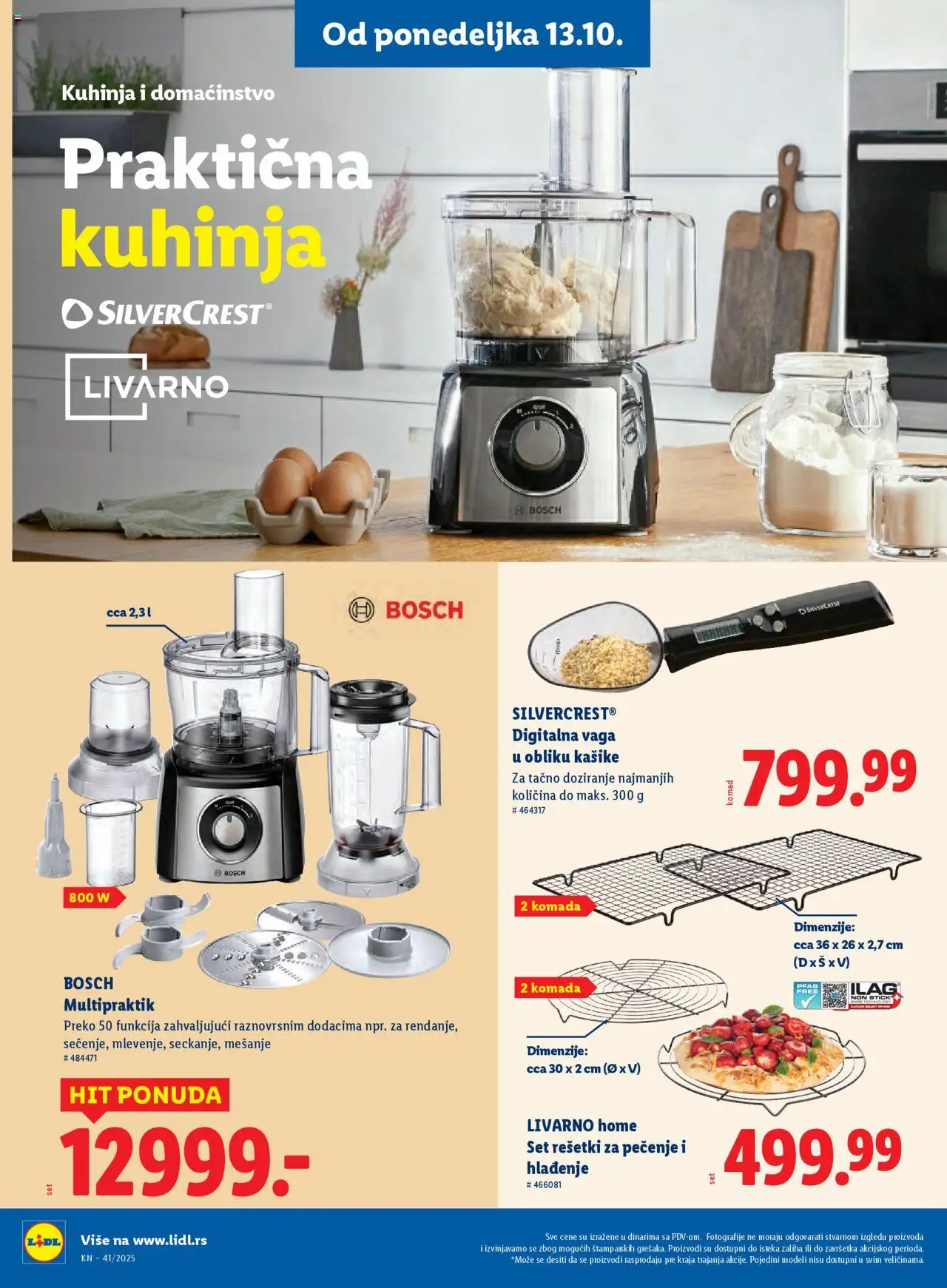 Lidl katalog - važi od 09.10.2025 | Strana: 64 | Proizvode: Silvercrest, Bosch, Kuhinja, Vaga