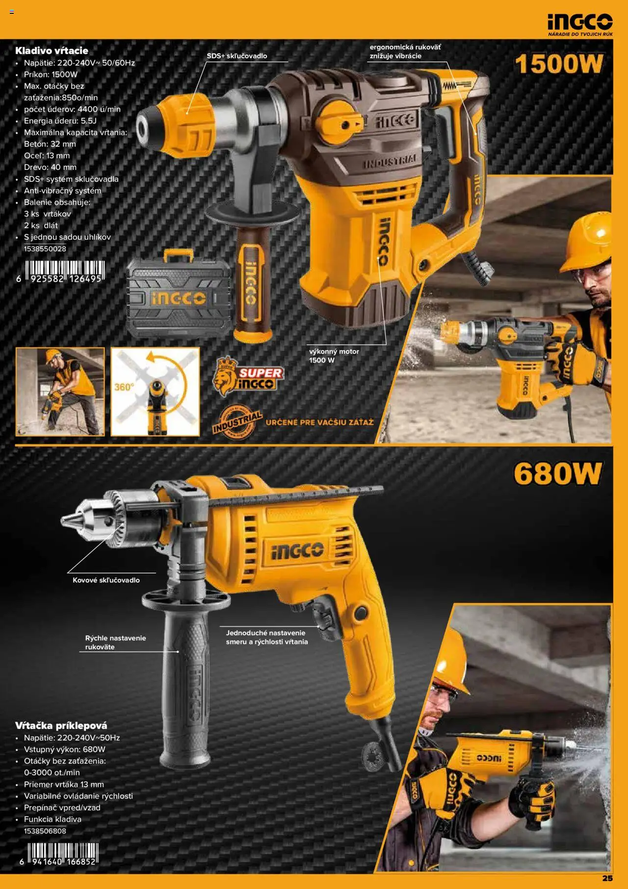 Nové Kinekus akcie – leták je platný od 28.04.2025 | Strana: 25 | Produkty: Náradie, Vŕtačka