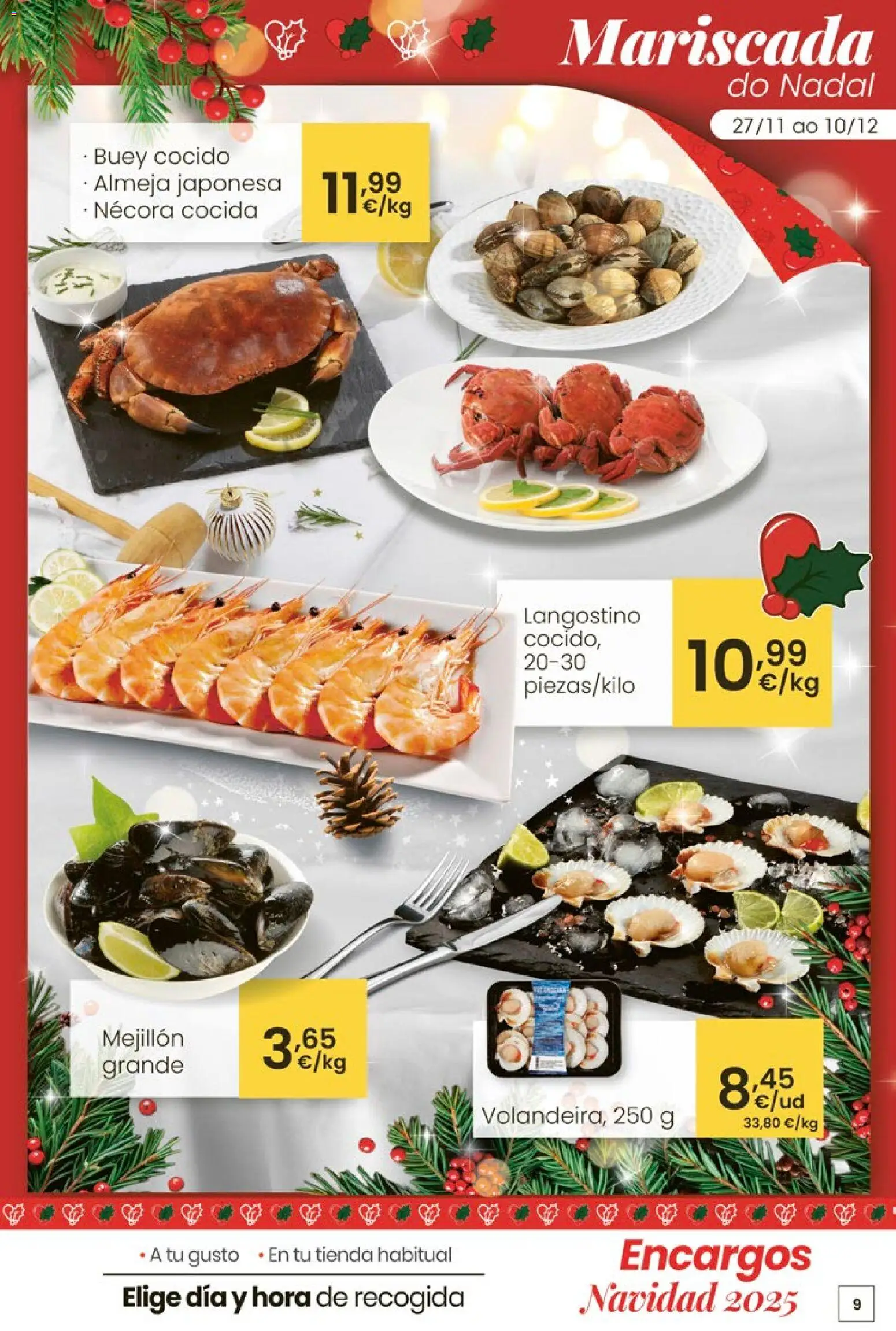 Eroski - Center │ válido desde el 27.11.2025 | Página: 9 | Productos: Langostino
