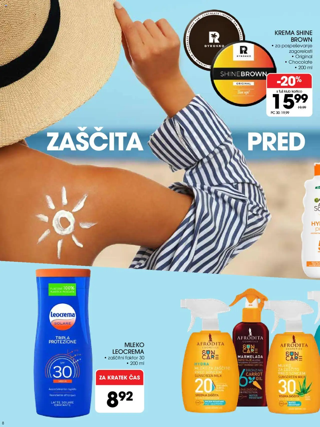 Tuš katalog brezskrbno poletje │ velja od 18.06.2025 | Stran: 8 | Izdelki: Marmelada, Krema, Mleko, Olje