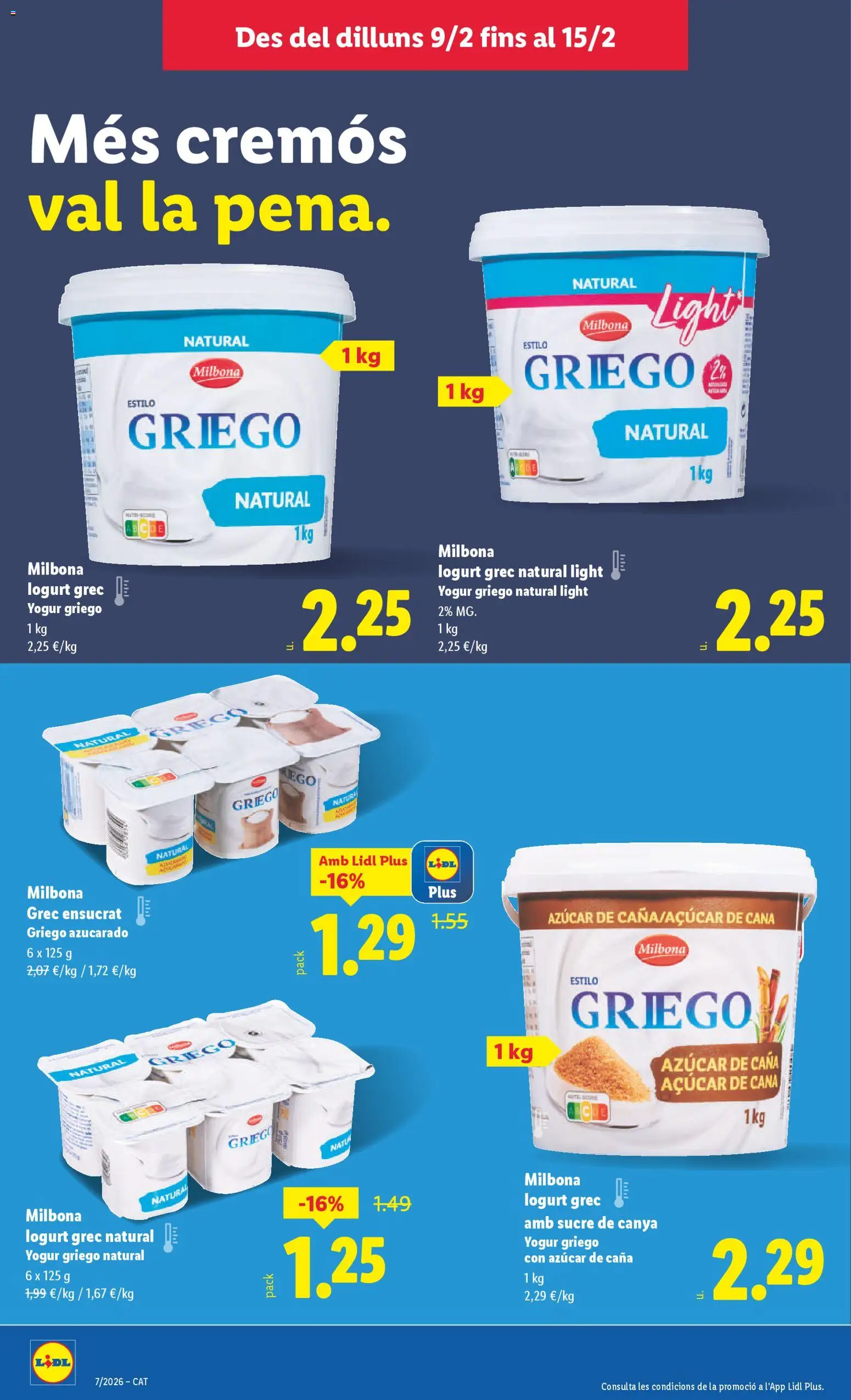 Lidl folleto │ válido desde el 09.02.2026 | Página: 8 | Productos: Κασκόλ, Yogur, Μαγειρική εστία