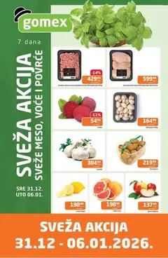 Gomex sveža akcija - pregled Gomex kataloga - važi od 31.12.2025