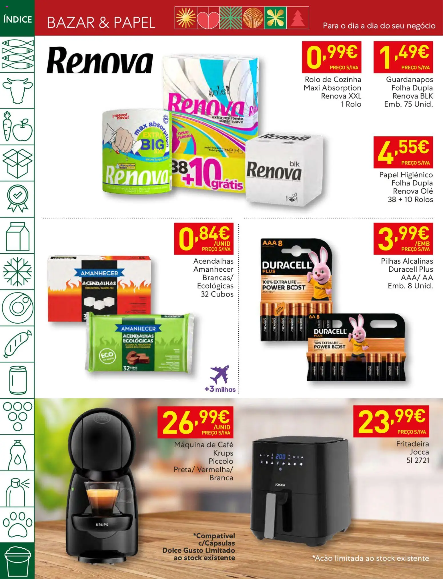 Recheio folheto │ válido de 09.12.2025 | Página: 52 | Produtos: Guardanapos, Pilhas, Café, Dolce gusto