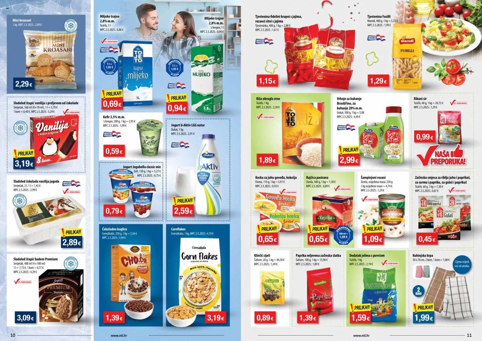 NTL katalog | vrijedi od 14.01.2026 | Stranica: 6 | Proizvodi: Vrhnje za kuhanje, Jogurt, Sladoled, Kakao