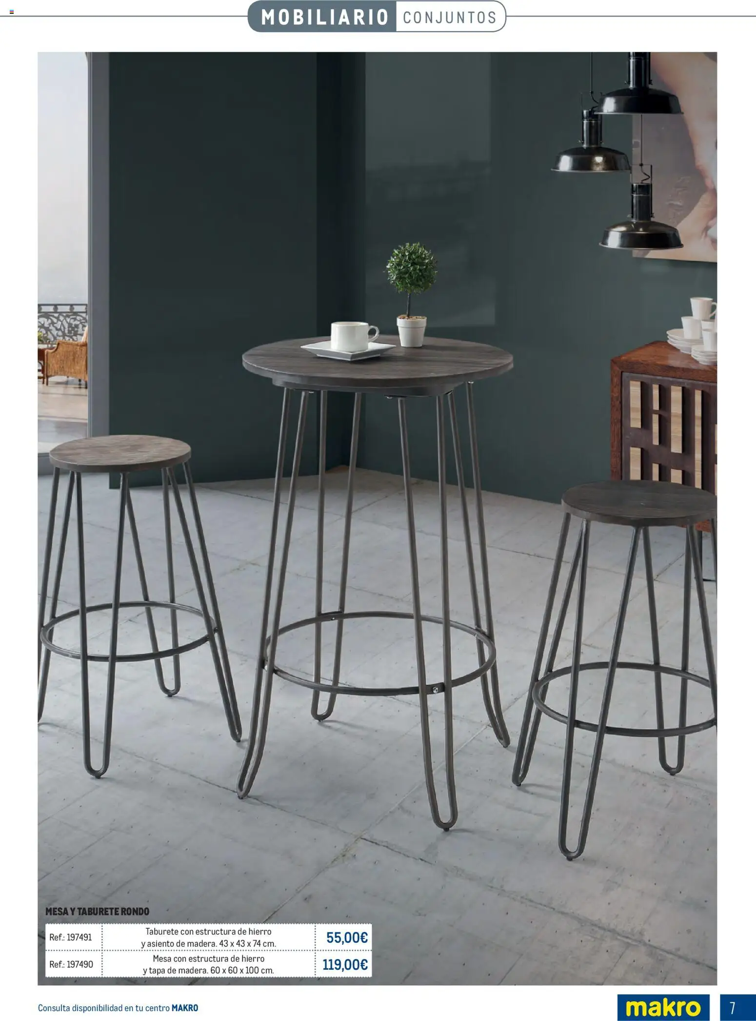 Makro - Especial Terrazas Canarias │ válido desde el 09.03.2026 | Página: 7 | Productos: Taburete, Mesa