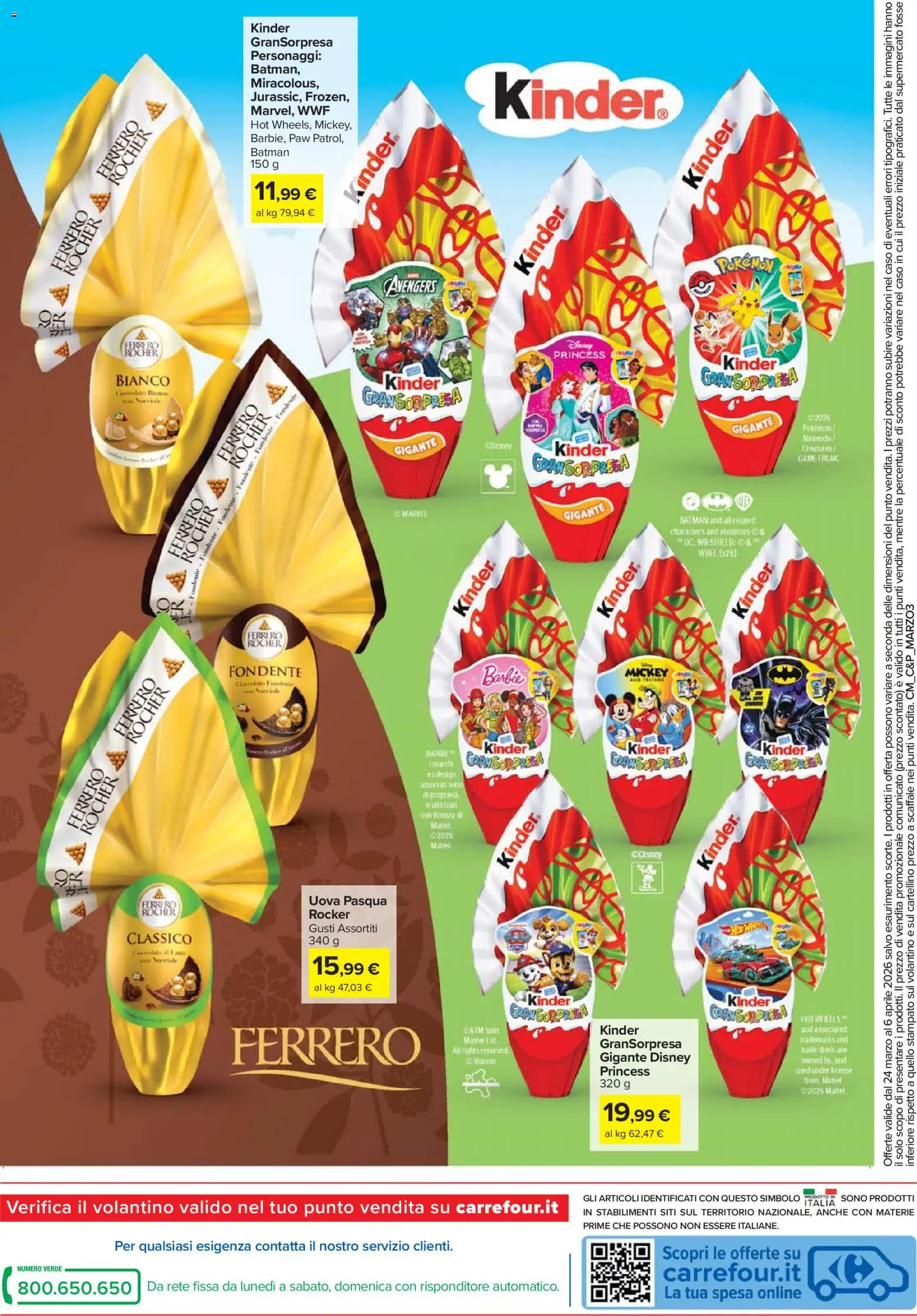 Volantino Carrefour del 24.03.2026 | Pagina: 16 | Prodotti: Uova, Scaffale