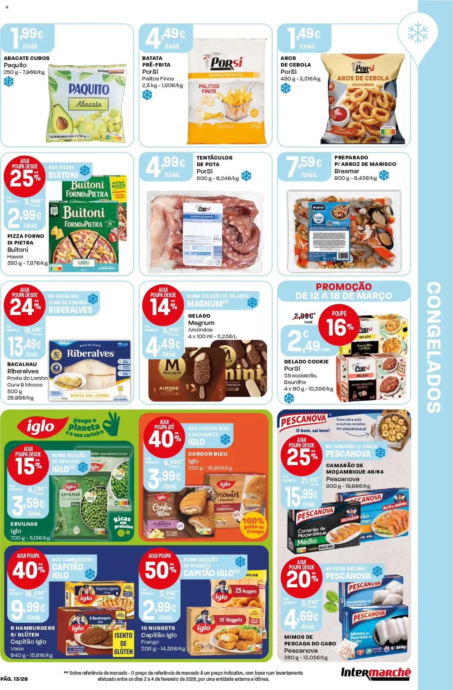 Intermarché Folheto Contact │ válido de 12.03.2026 | Página: 13 | Produtos: Batata, Frango, Capitão iglo, Cebola