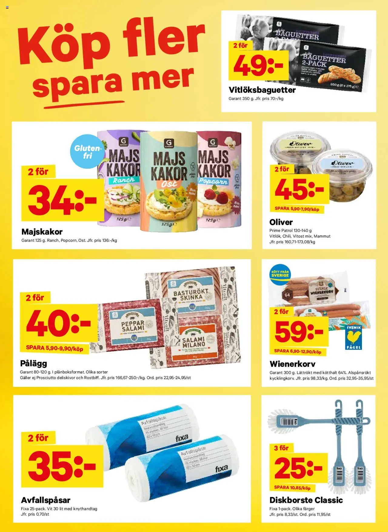 City Gross reklamblad aktuell från 23.06.2025 | Sida: 15 | Produkter: Oliver, Galler, Skinka, Majs