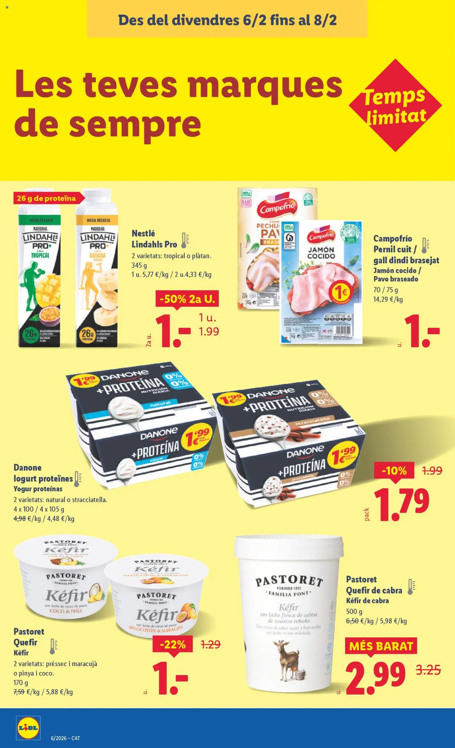 Lidl folleto │ válido desde el 02.02.2026 | Página: 30 | Productos: Leche, Yogur, Jamón, Τυρόπιτα