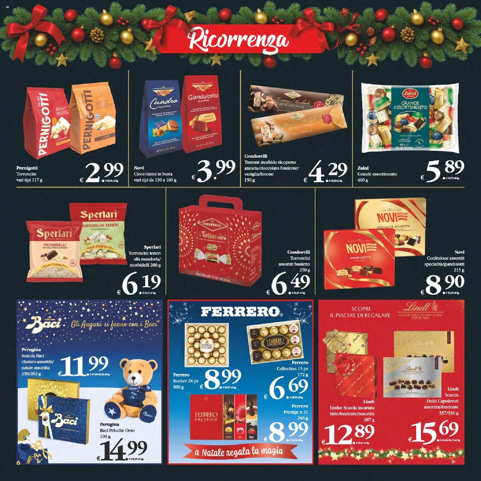 Volantino Decò del 16.12.2025 | Pagina: 6 | Prodotti: Peluche, Torroncini, Cioccolatini, Scatola