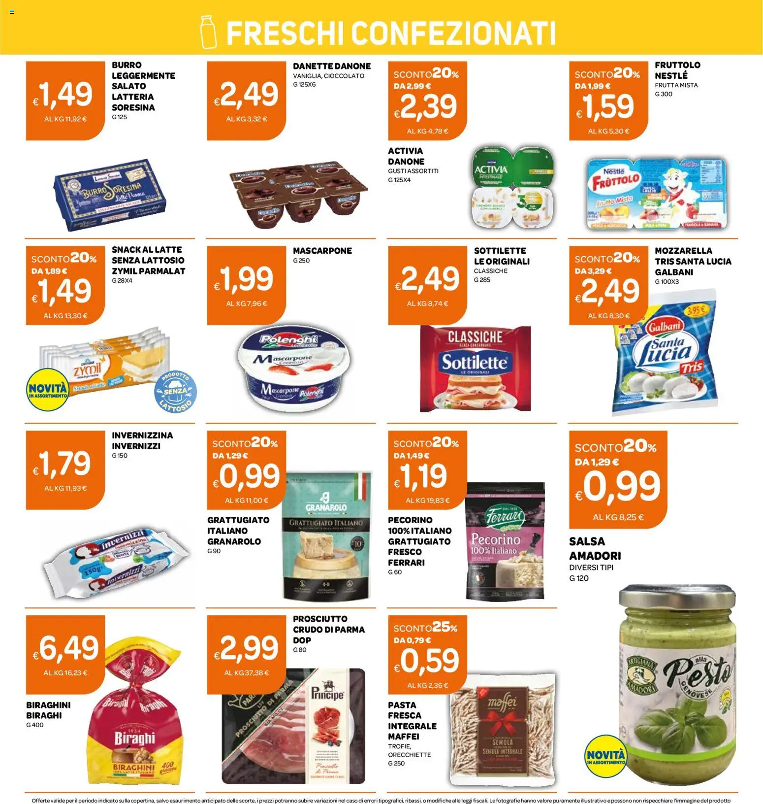 Volantino Ekom del 27.01.2026 | Pagina: 8 | Prodotti: Prosciutto di Parma, Prosciutto, Pesto, Pecorino