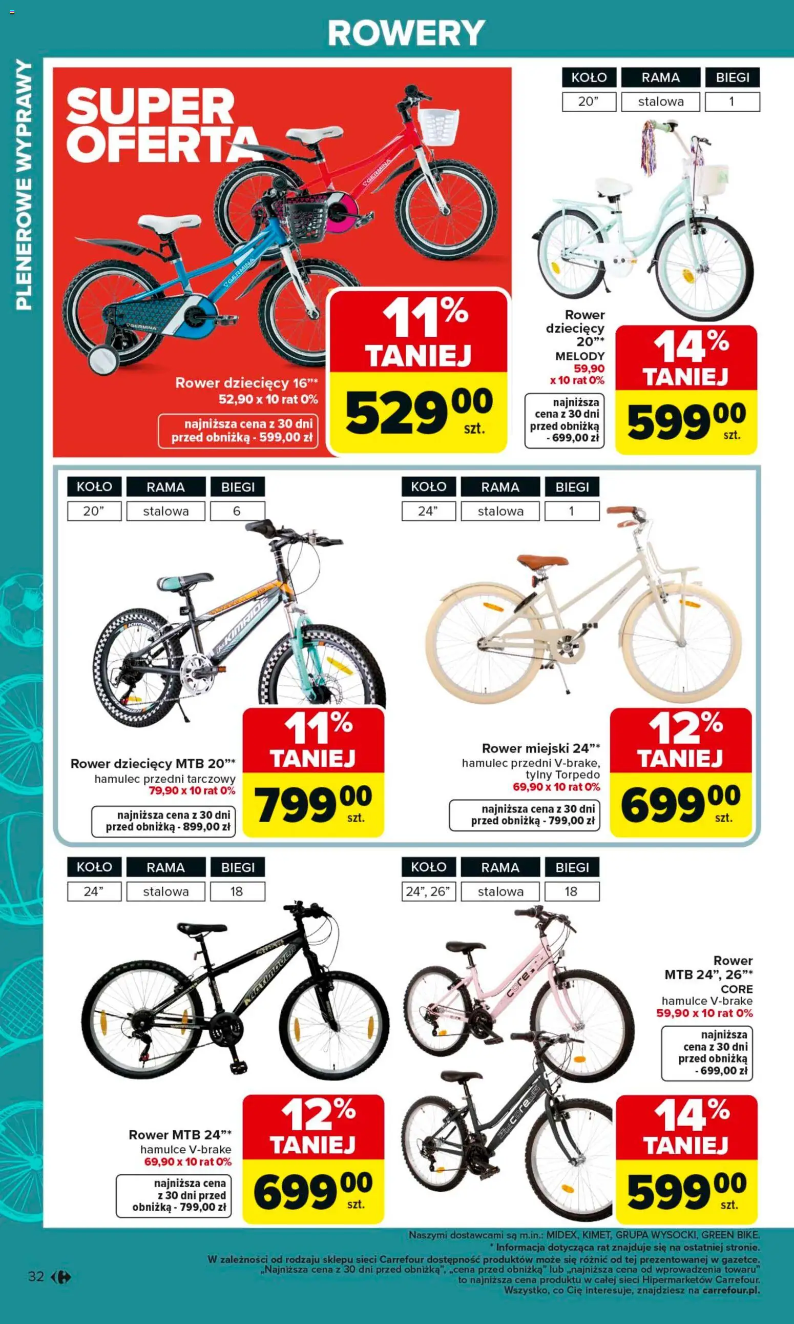 Carrefour gazetka - Ogród od 02.03.2026 | Strona: 32 | Produkty: Rower