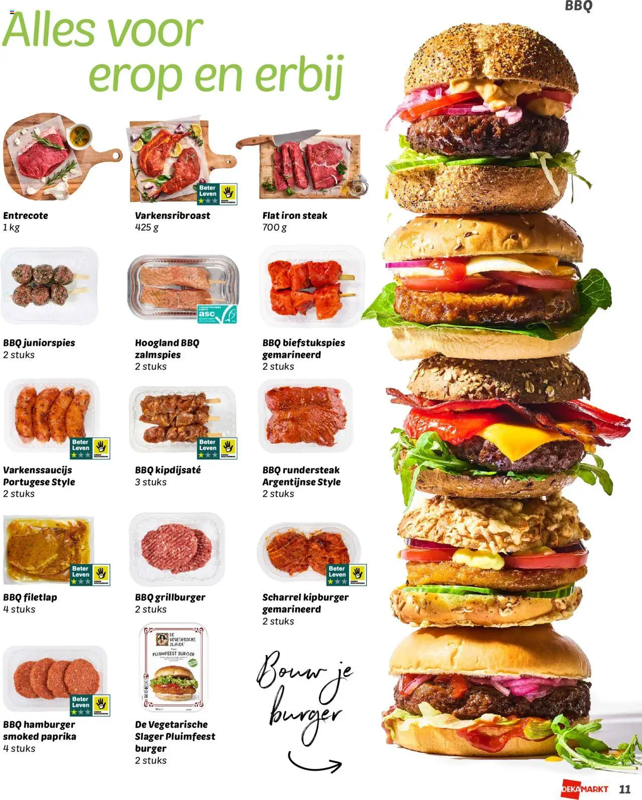  | Pagina: 11 | Producten: Steak, Hamburger, Kész piskótalap