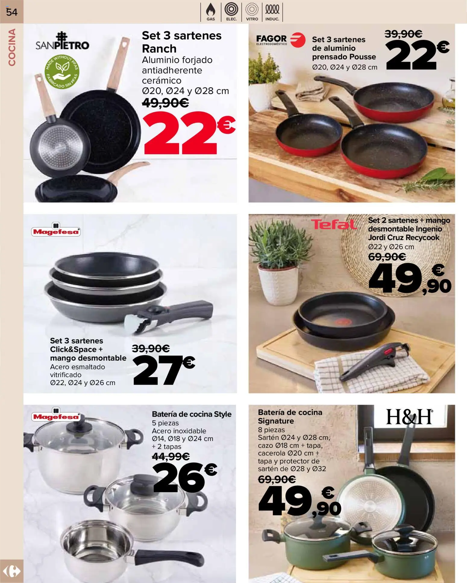 Carrefour folleto │ válido desde el 09.01.2026 | Página: 54 | Productos: Cocina, Ρούτερ, Batería