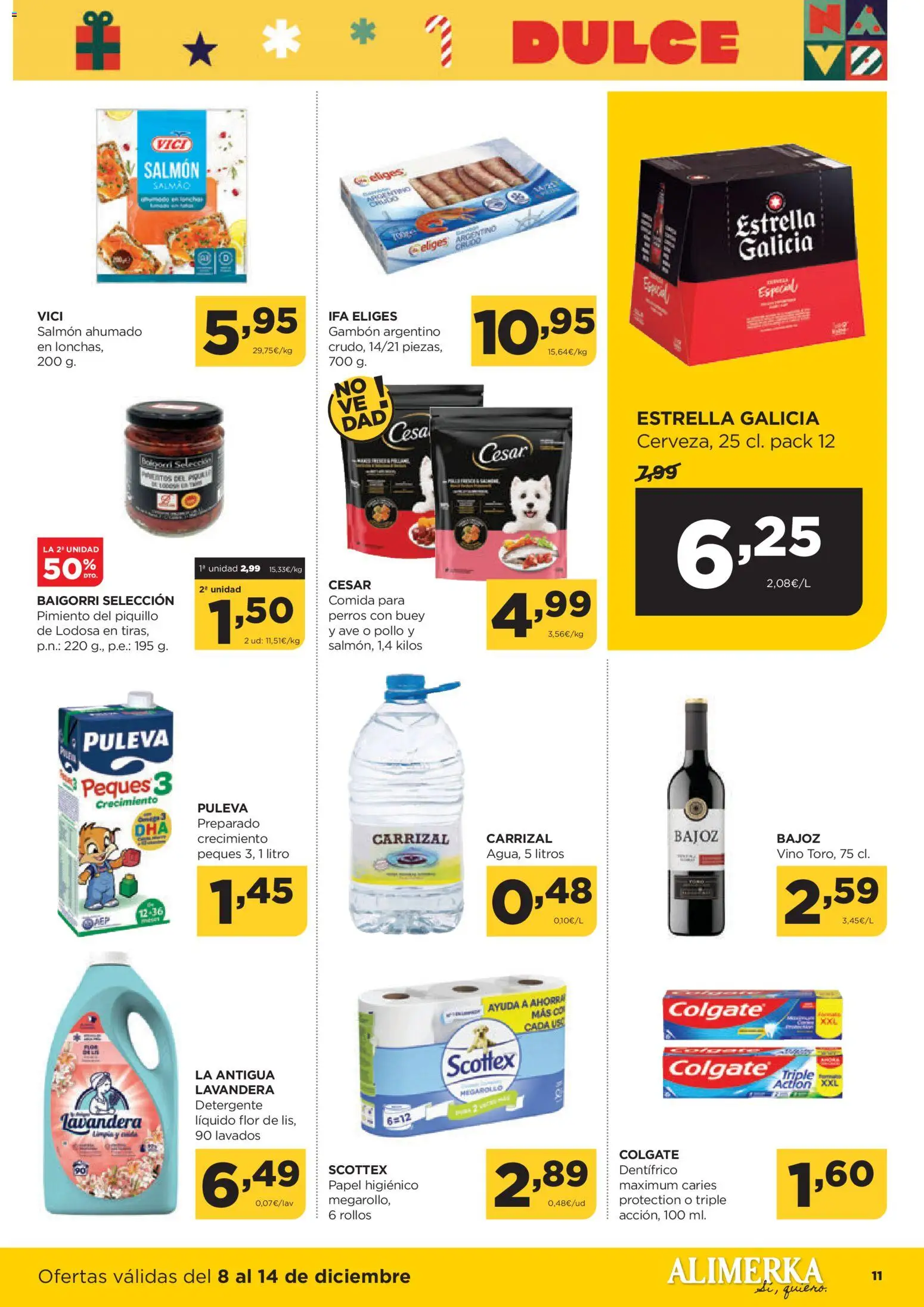 Alimerka folleto Castilla y León │ válido desde el 08.12.2025 | Página: 11 | Productos: Detergente, Vino, Papel higienico, Κάδος απορρυμάτων