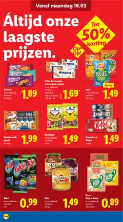 Nutbar melk pinda, 5 x 40 g - Voorbeeld van een folder van Lidl, geldig van 16.03.2026 | Pagina: 14