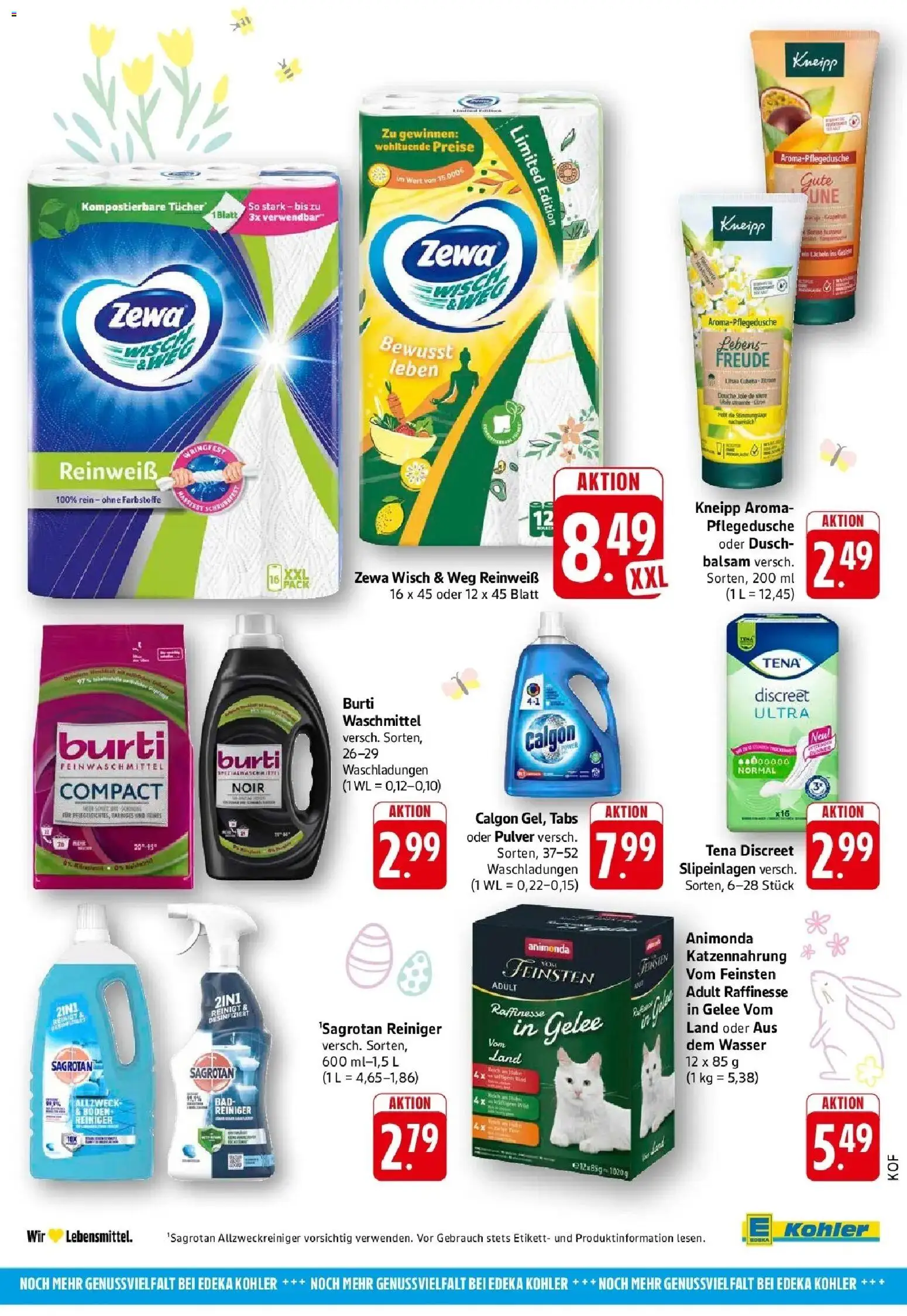 E center Prospekt Offenburg	 – gültig ab 23.03.2026 | Seite: 54 | Produkte: Bad, Zewa, Wasser, Waschmittel