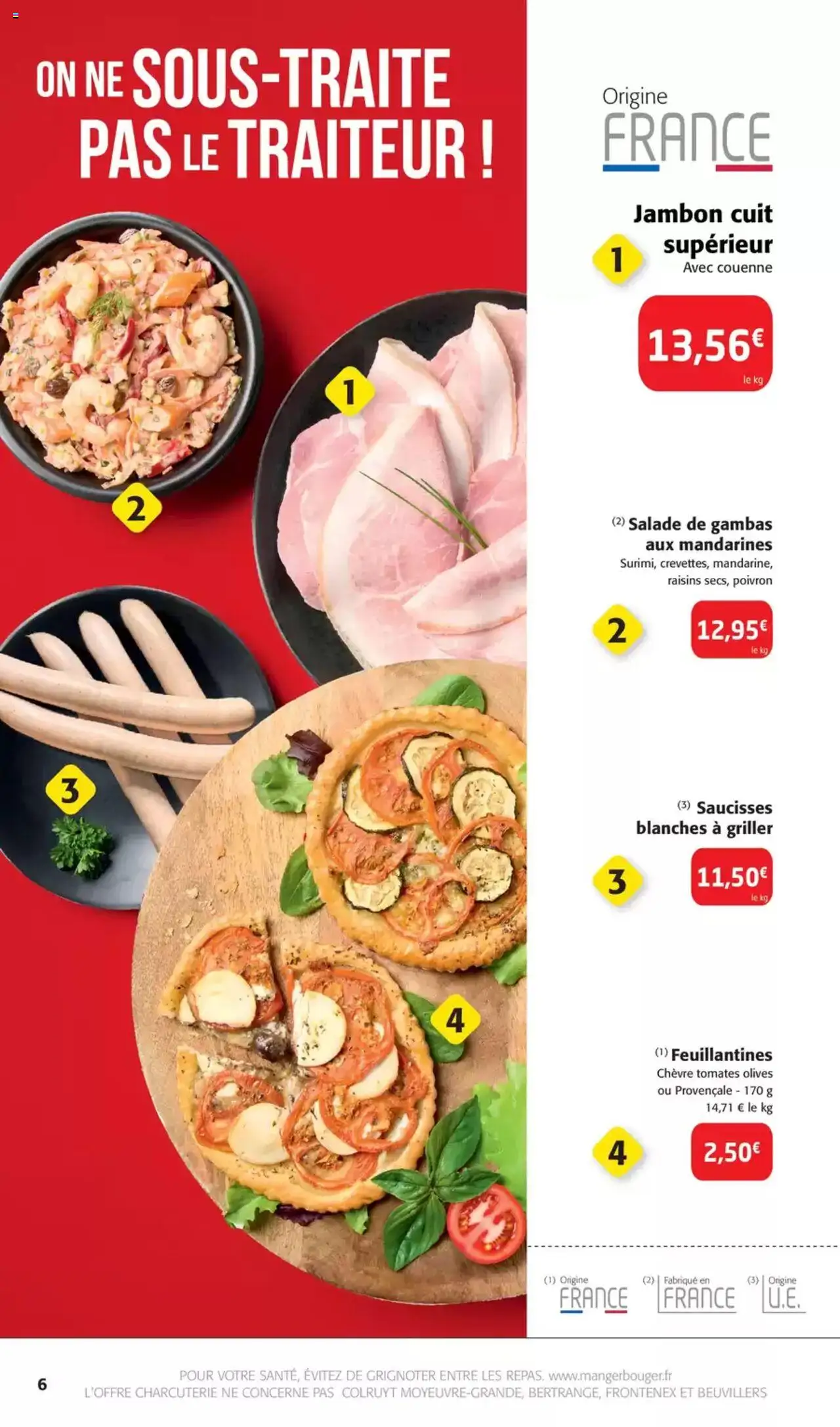  | Page: 6 | Produits: Olives, Poivron, Jambon, Tomates