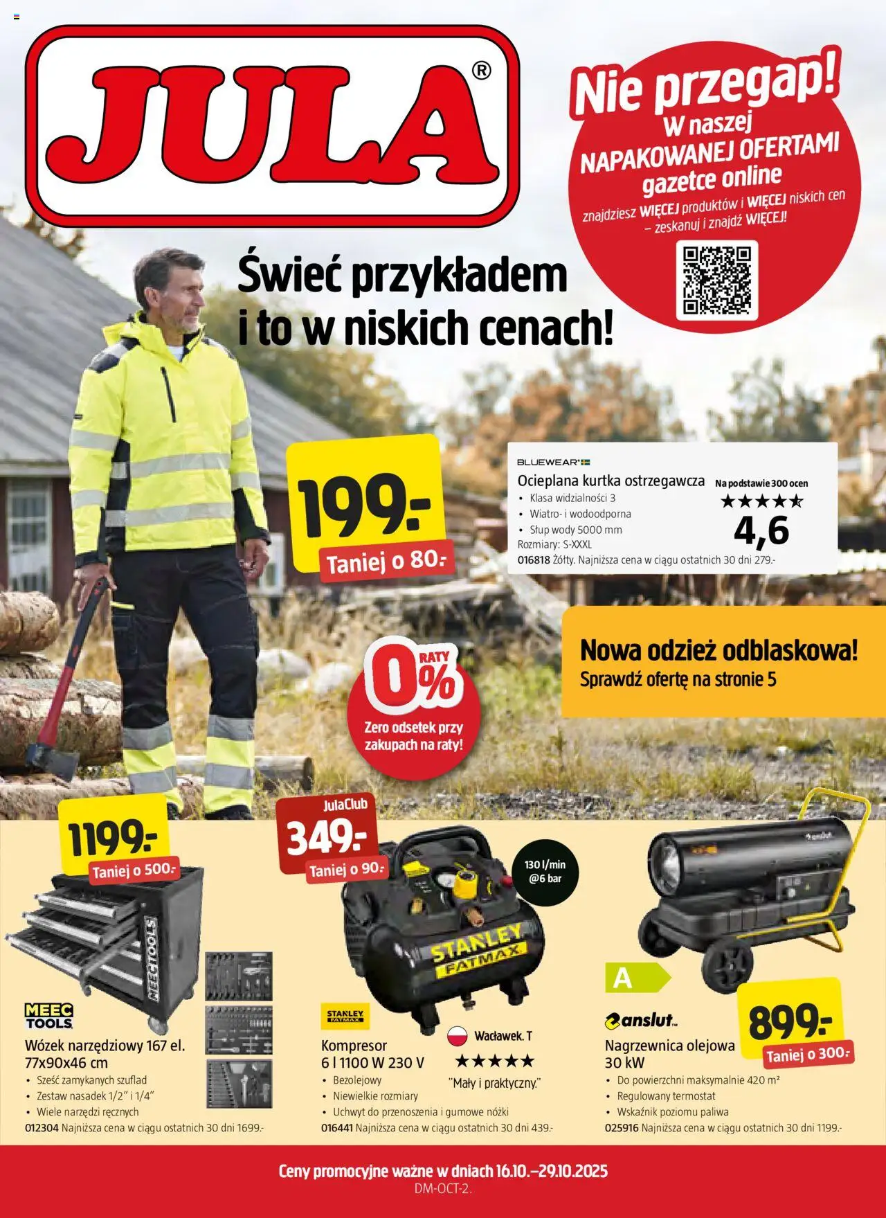 Jula Gazetka od 16.10.2025 | Strona: 1 | Produkty: Kurtka
