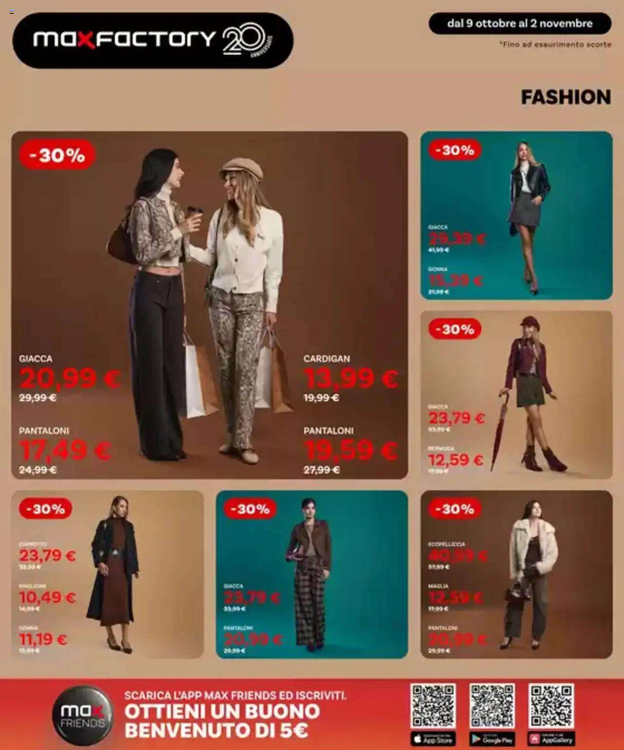 Volantino Max Factory del 09.10.2025 | Pagina: 2 | Prodotti: Giacca, Pantaloni, Cardigan