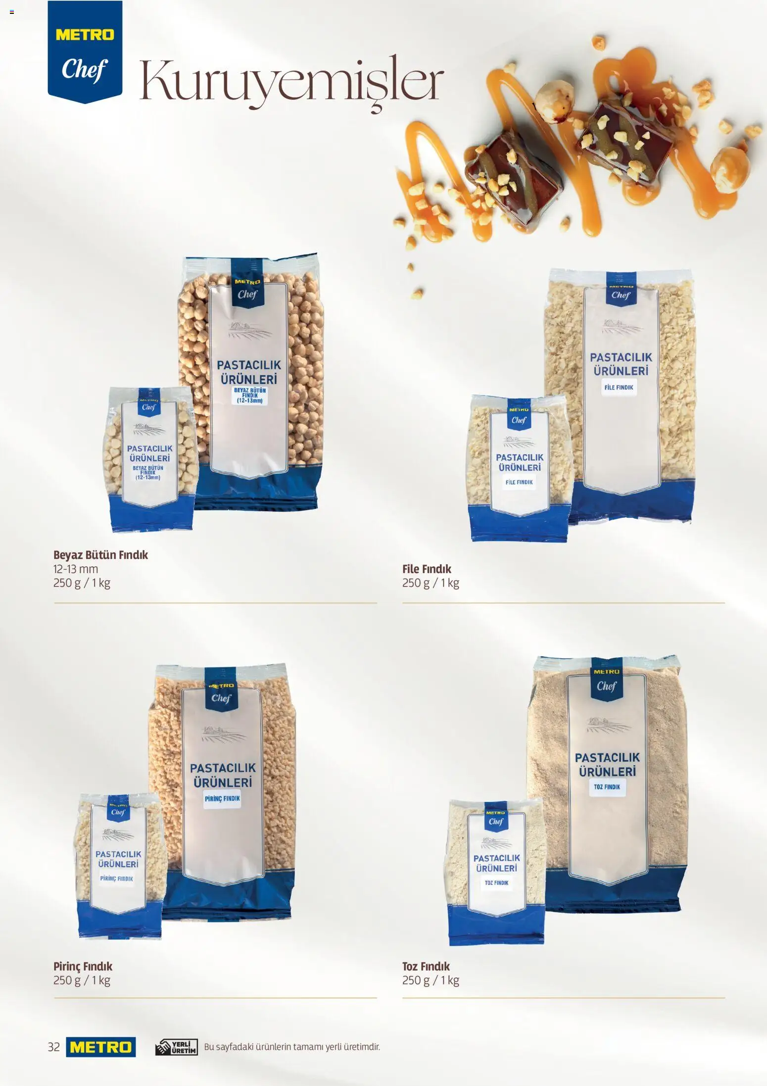 Metro - Pastacılık Kataloğu - 06.04.2026 tarihinden itibaren geçerlidir | Sayfa: 32 | Ürünler: Pirinç, Fındık