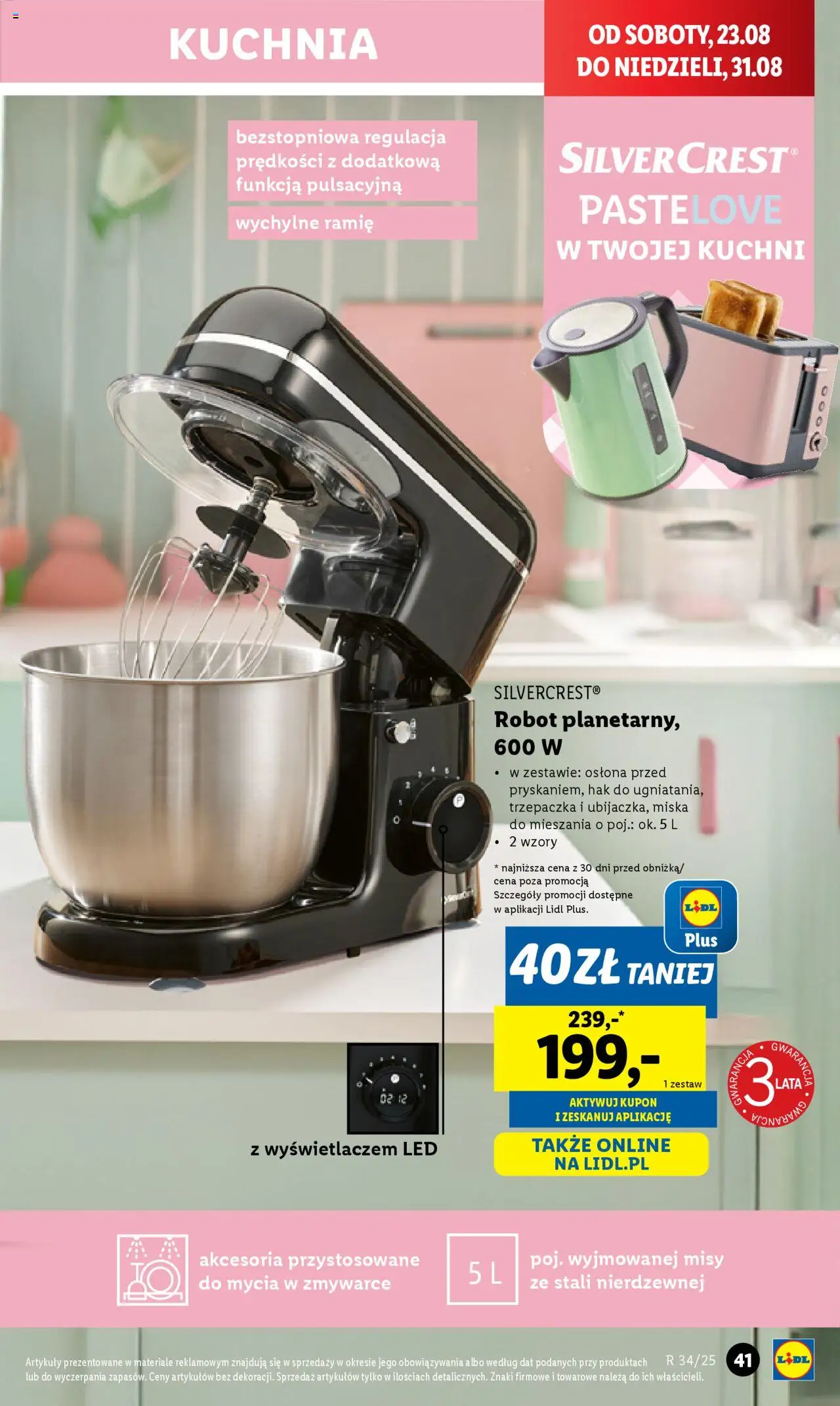Lidl Katalog od 18.08.2025 | Strona: 43 | Produkty: Trzepaczka, Robot