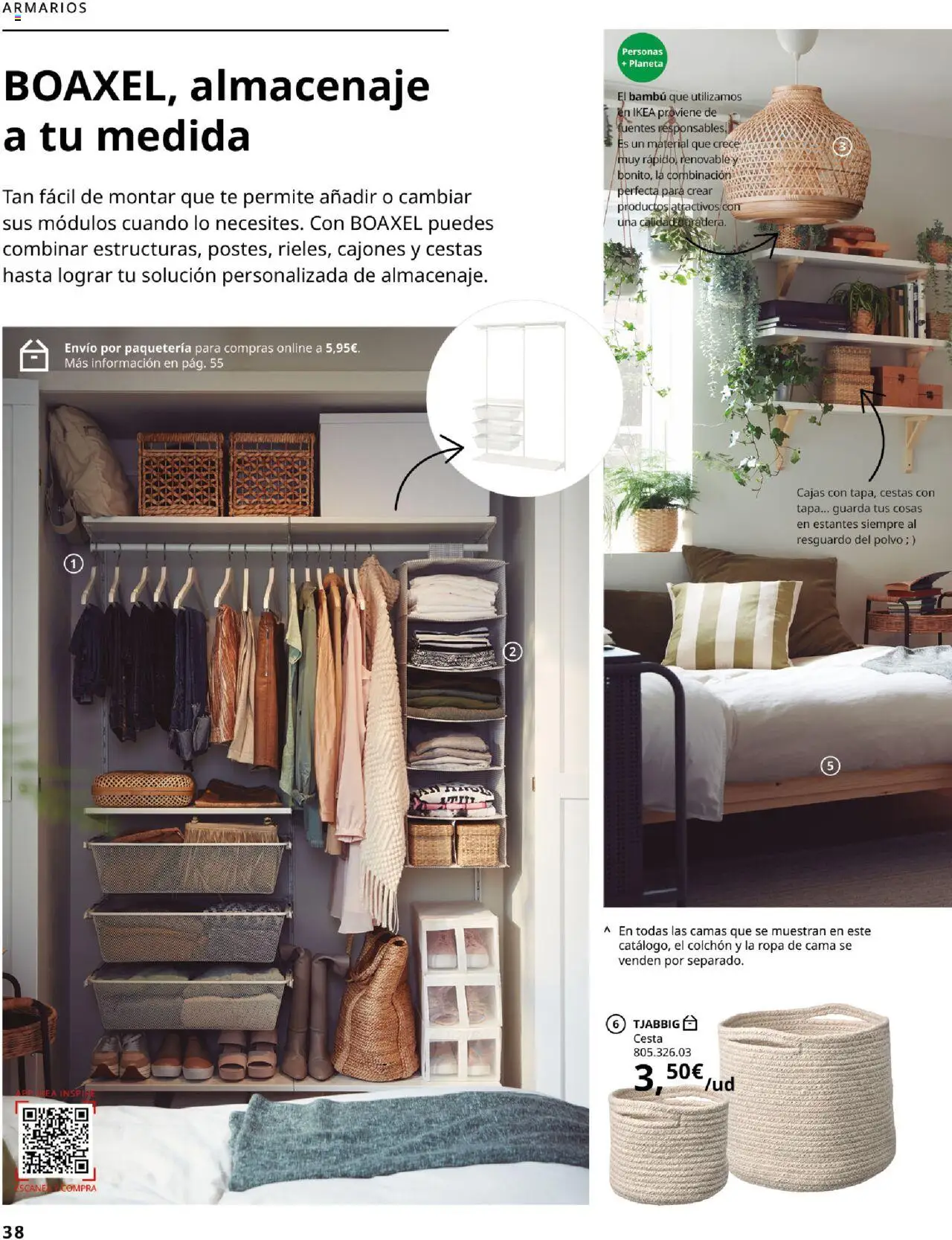 Catálogo IKEA Dormitorios │ válido desde el 04.02.2025 | Página: 38 | Productos: Té, Ropa, Cama, Cesta