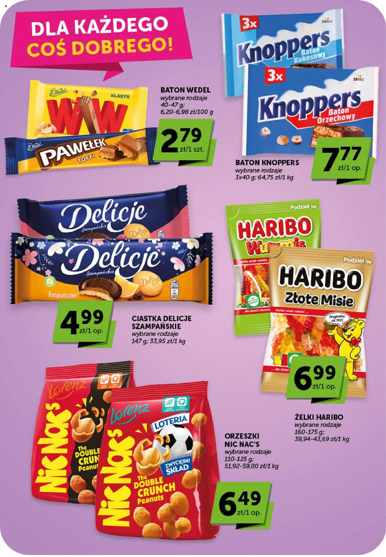ABC gazetka - Market od 30.04.2026 | Strona: 20 | Produkty: Żelki haribo, Knoppers, Baton, Ciastka