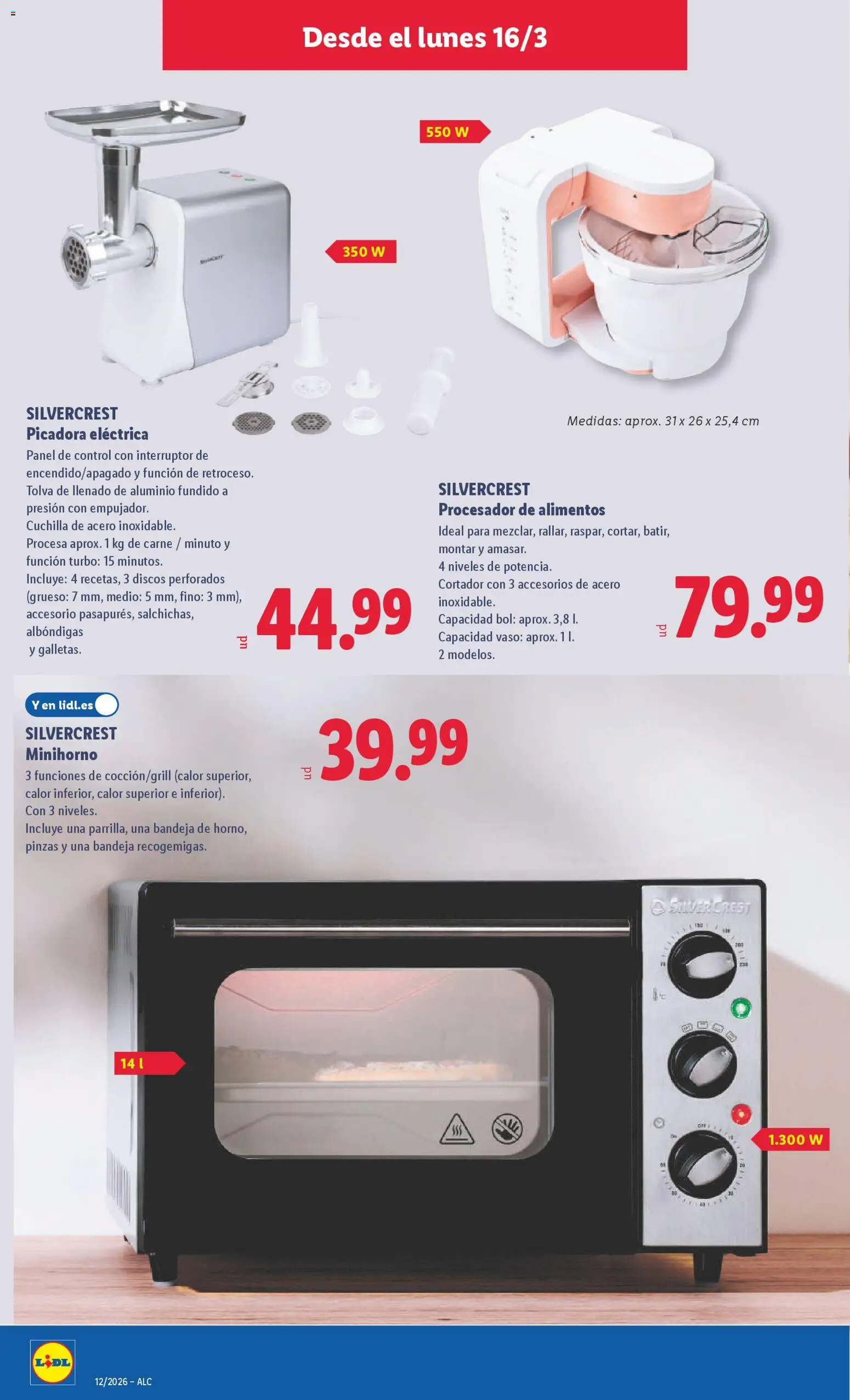 Lidl folleto de bazar │ válido desde el 16.03.2026 | Página: 12 | Productos: Bandeja, Κούβα