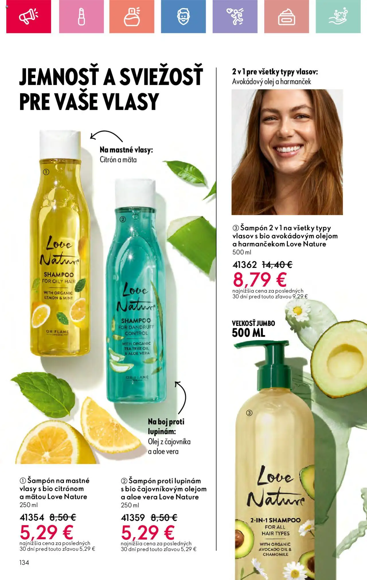 Katalóg Oriflame 10 2025 │ platný od 06.07.2025 | Strana: 134 | Produkty: Olej, Šampón