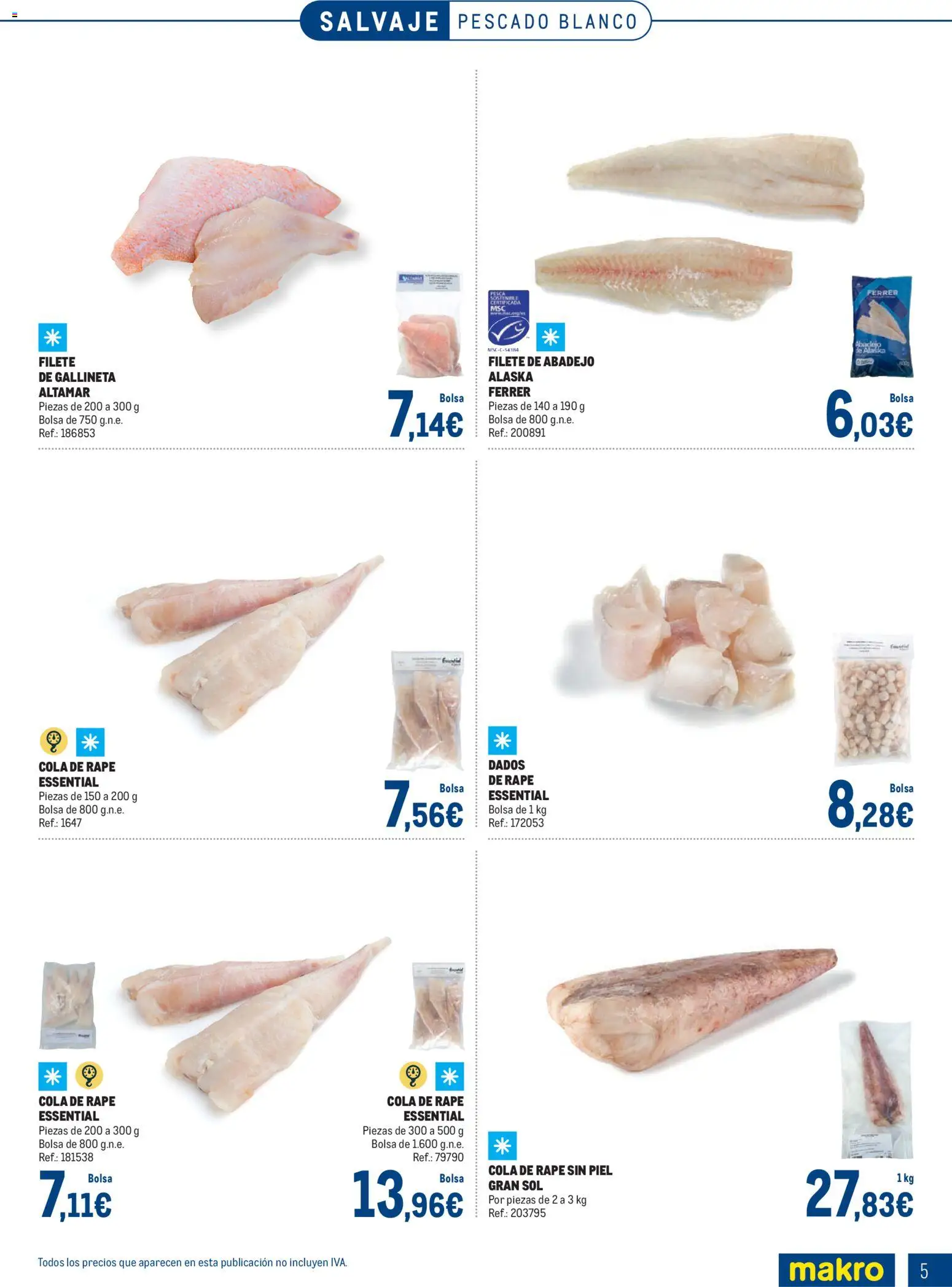 Makro Especial Pescados Norte 3 │ válido desde el 06.04.2026 | Página: 5 | Productos: Pescado, Bolsa, Filete