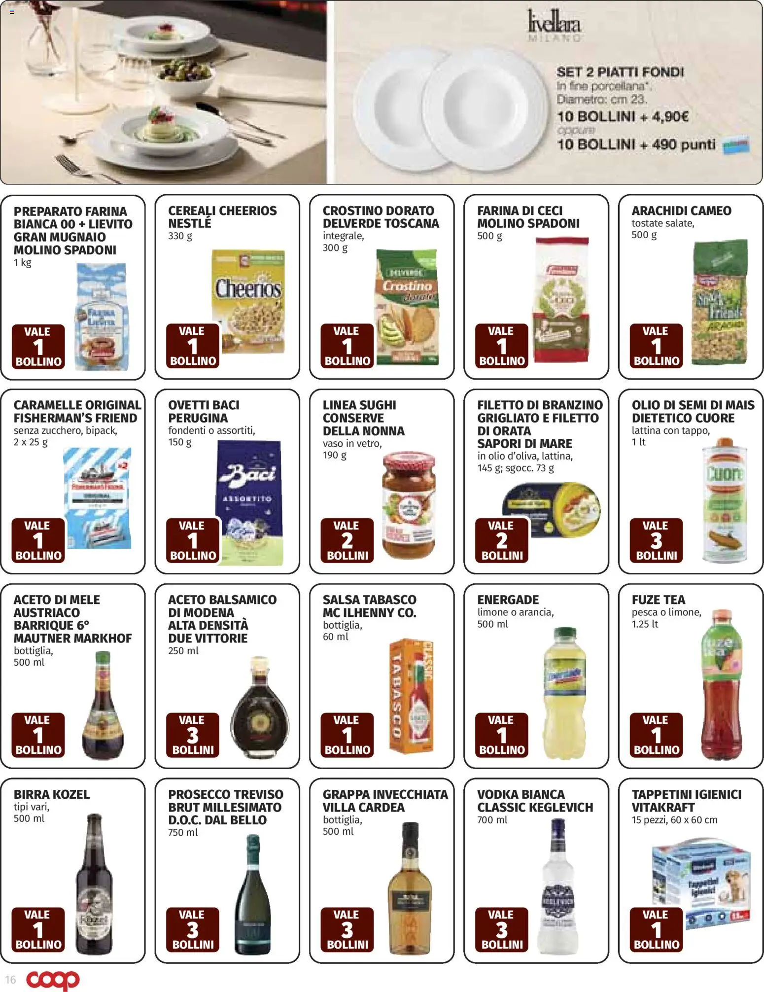 Volantino COOP del 12.03.2026 | Pagina: 16 | Prodotti: Salsa, Farina, Aceto, Arachidi
